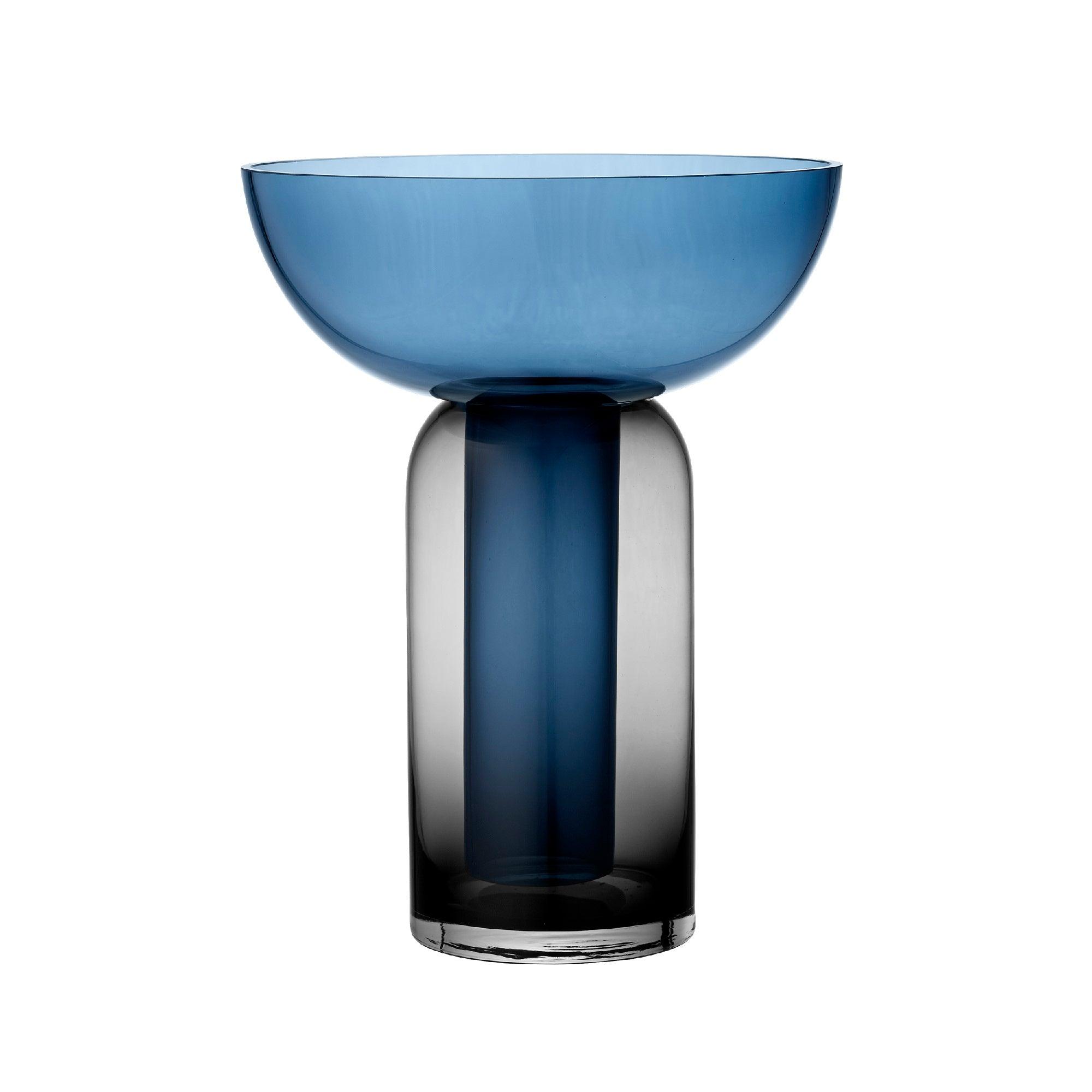Wazon szklany TORUS niebieski AYTM Eye on Design