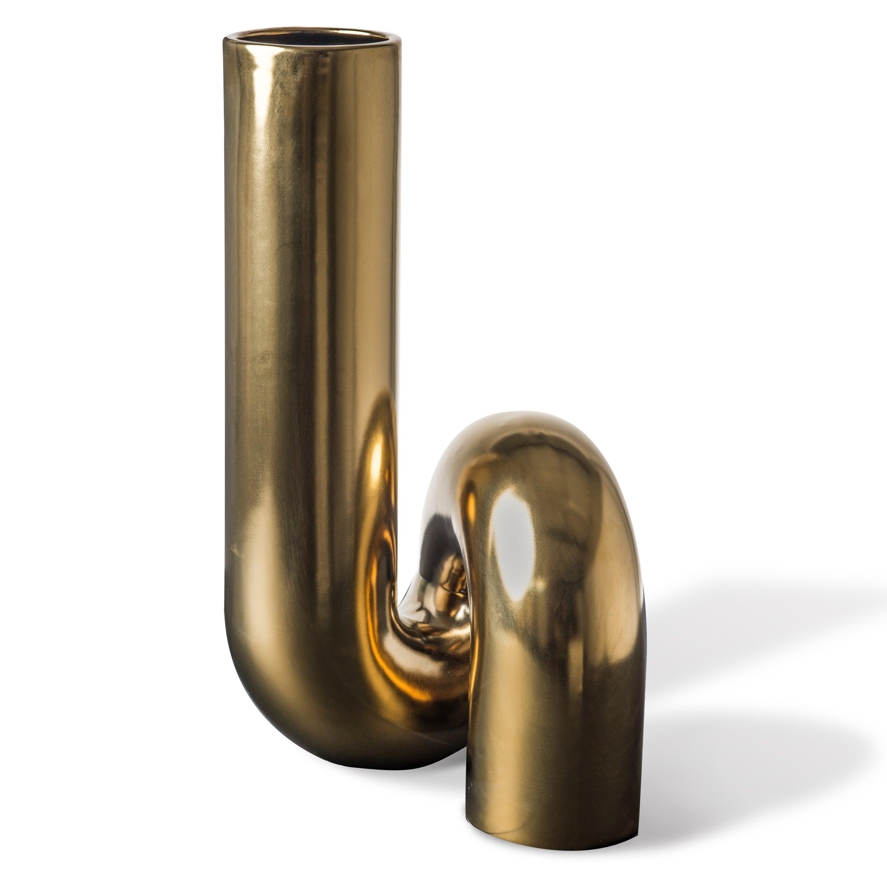 Wazon YOURTUBE złoty Pols Potten Eye on Design