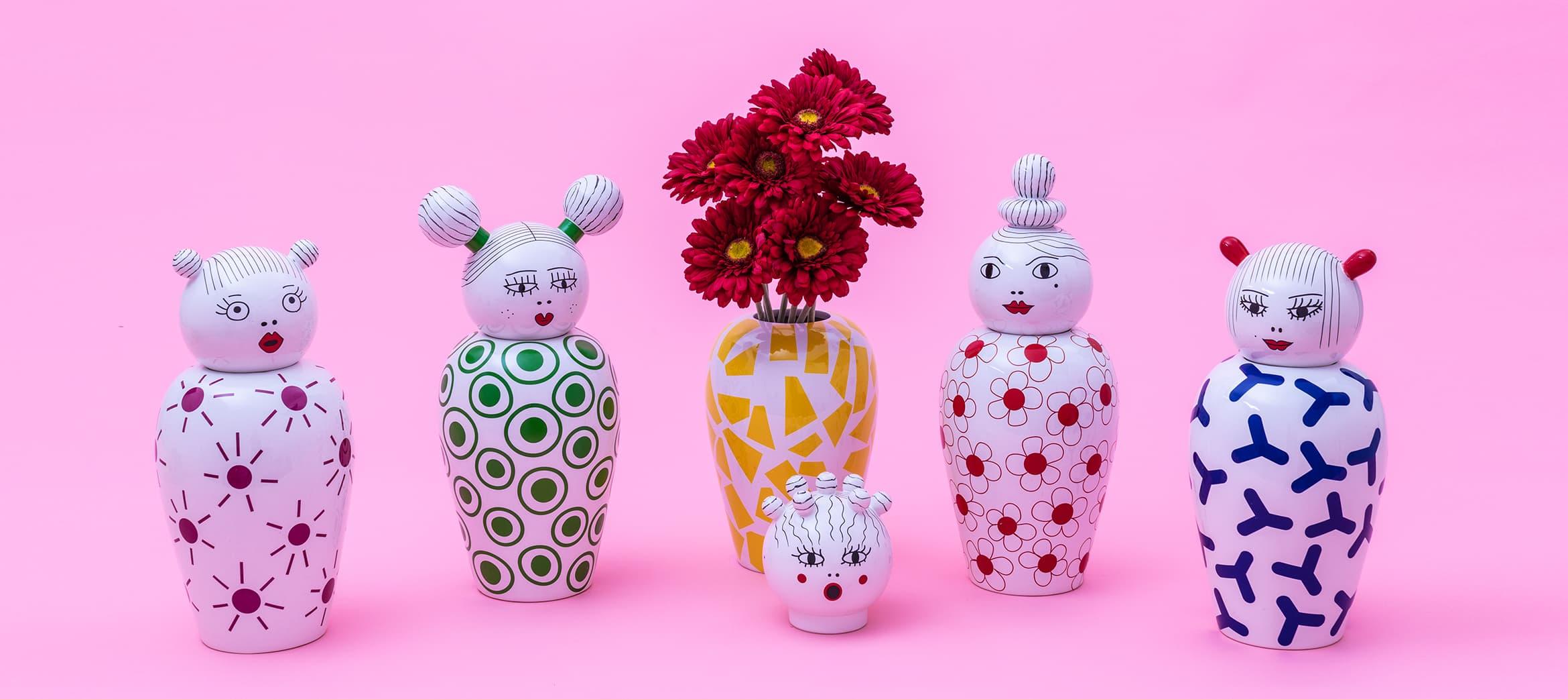 Wazon z pokrywą CANOPIE - IZUMI Seletti Eye on Design