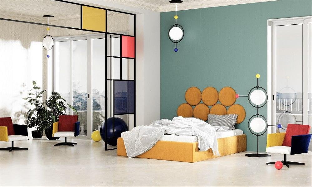 Wezgłowie BALL jasnozielony Happy Barok Eye on Design