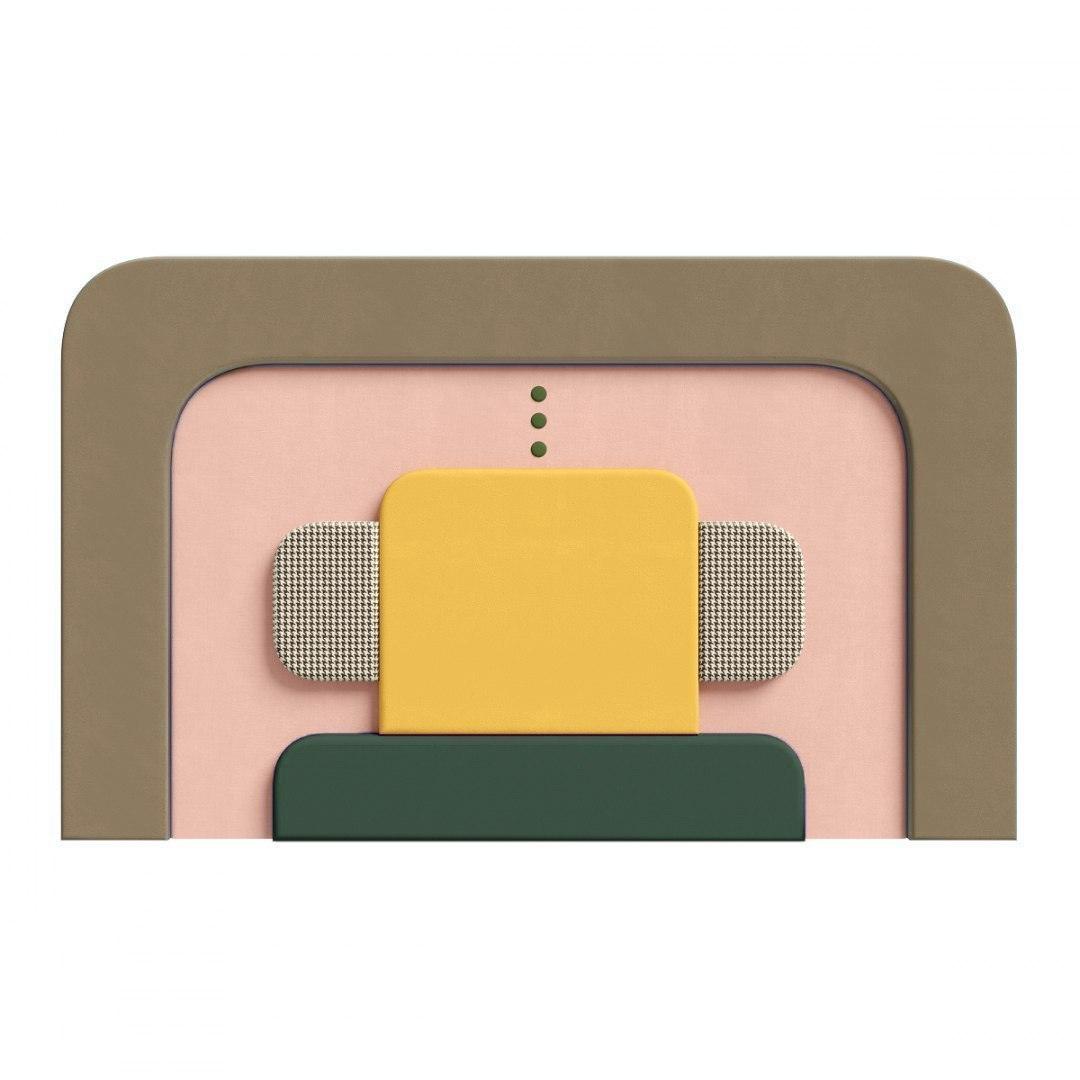 Wezgłowie PLUM 2 różowy z brązowym Happy Barok Eye on Design