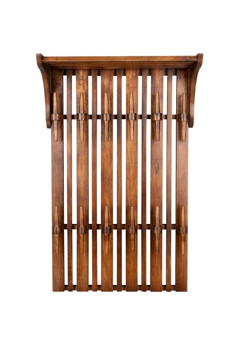 Wieszak z półką JAKUB orzechowy Dutchbone Eye on Design