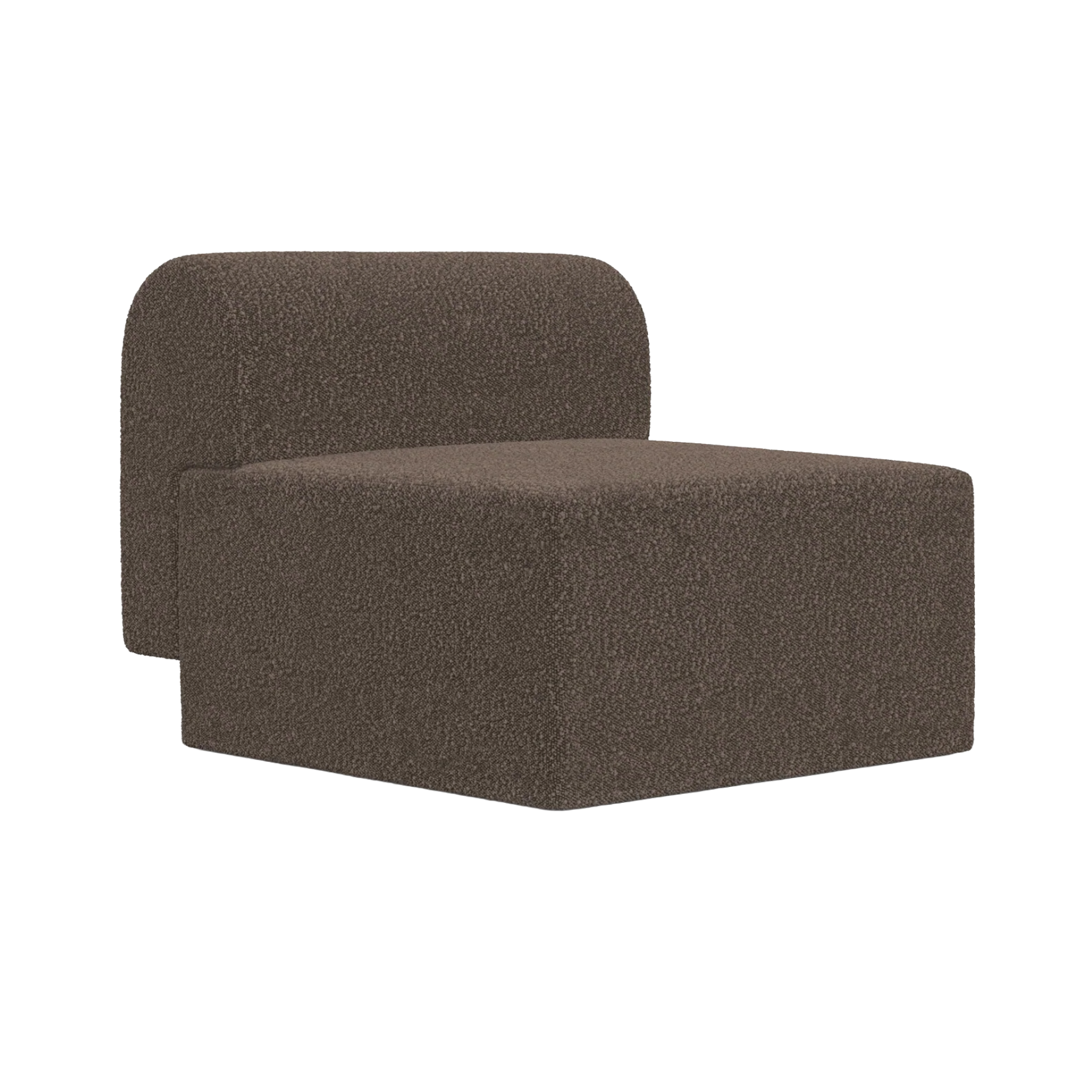 TORI armchair brown bouclé