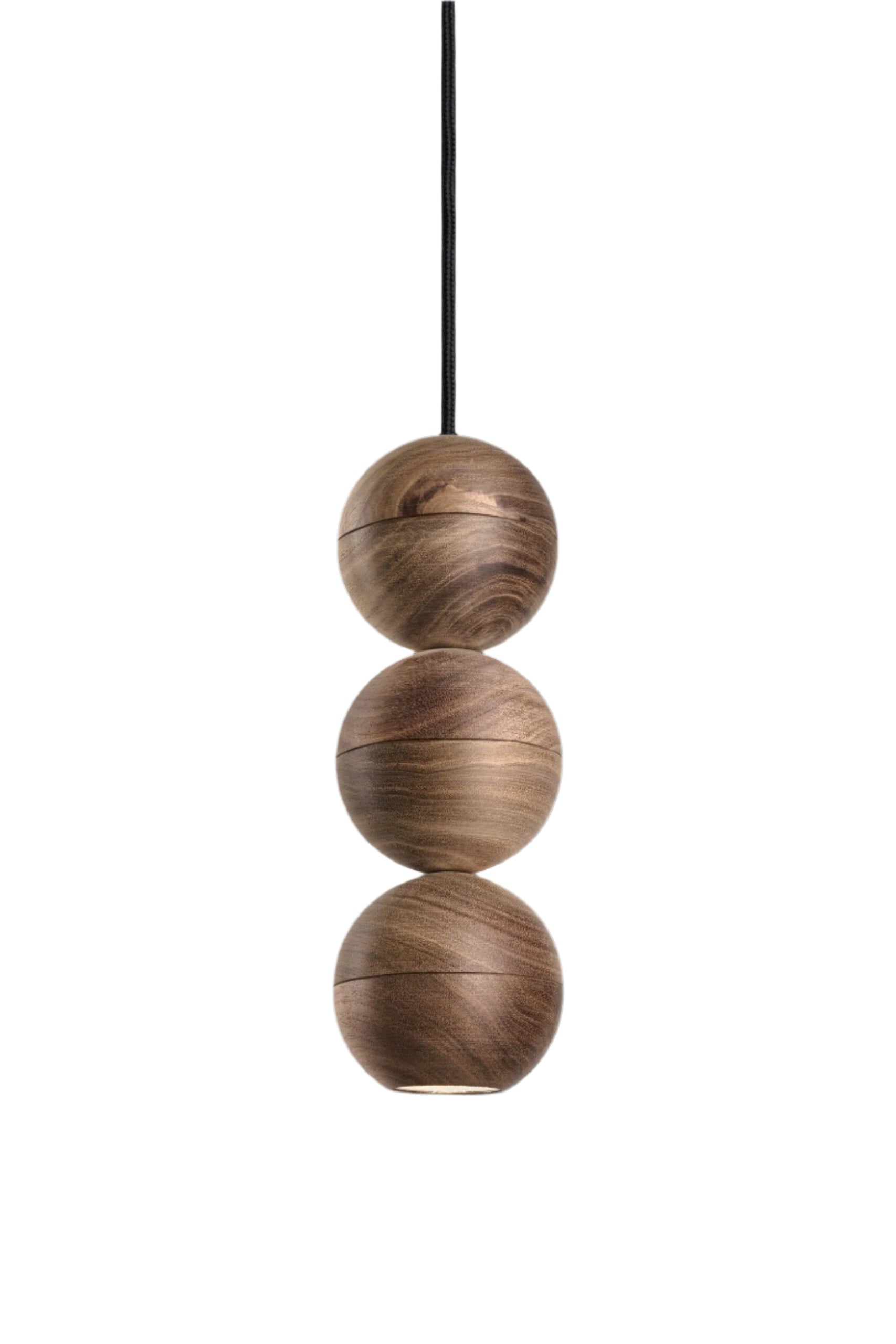 WOODOO pendant lamp in light walnut wood