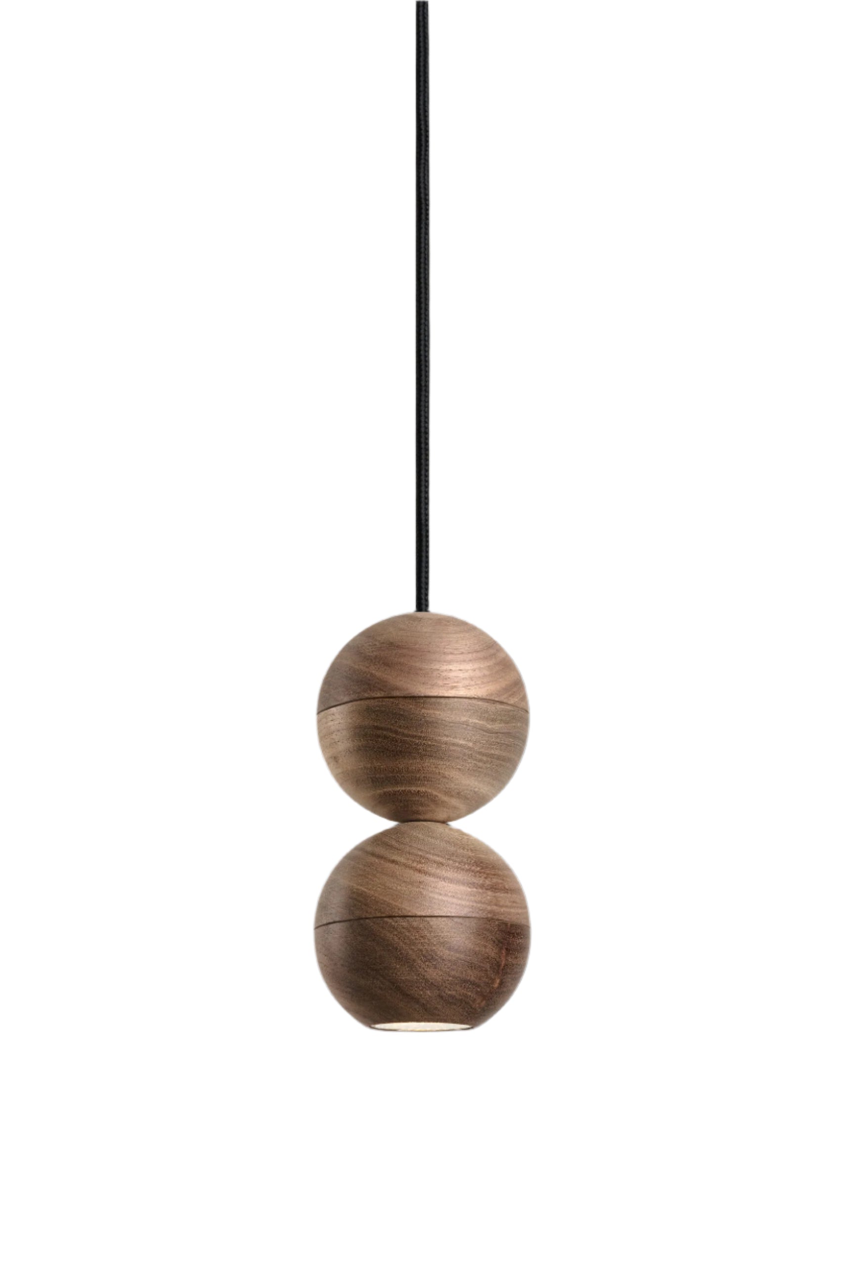 WOODOO pendant lamp in light walnut wood