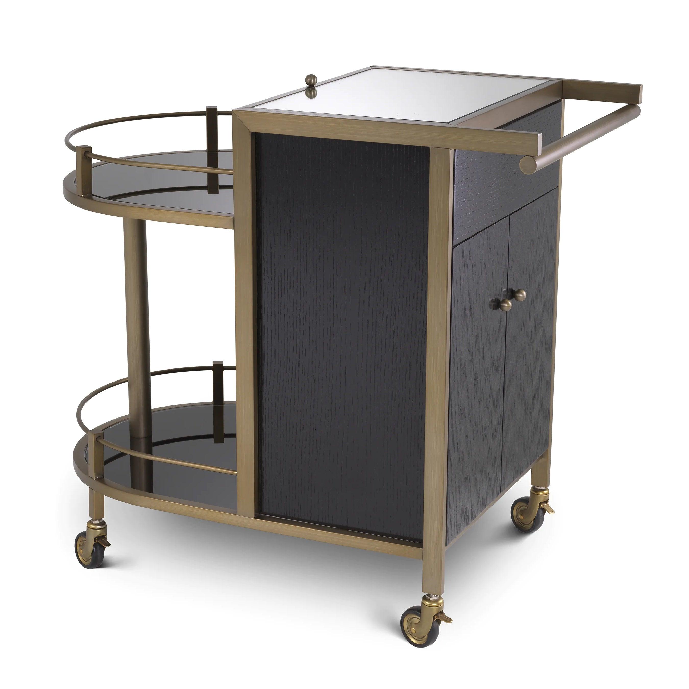 Wózek barowy BELLINI szczotkowany mosiądz Eichholtz Eye on Design