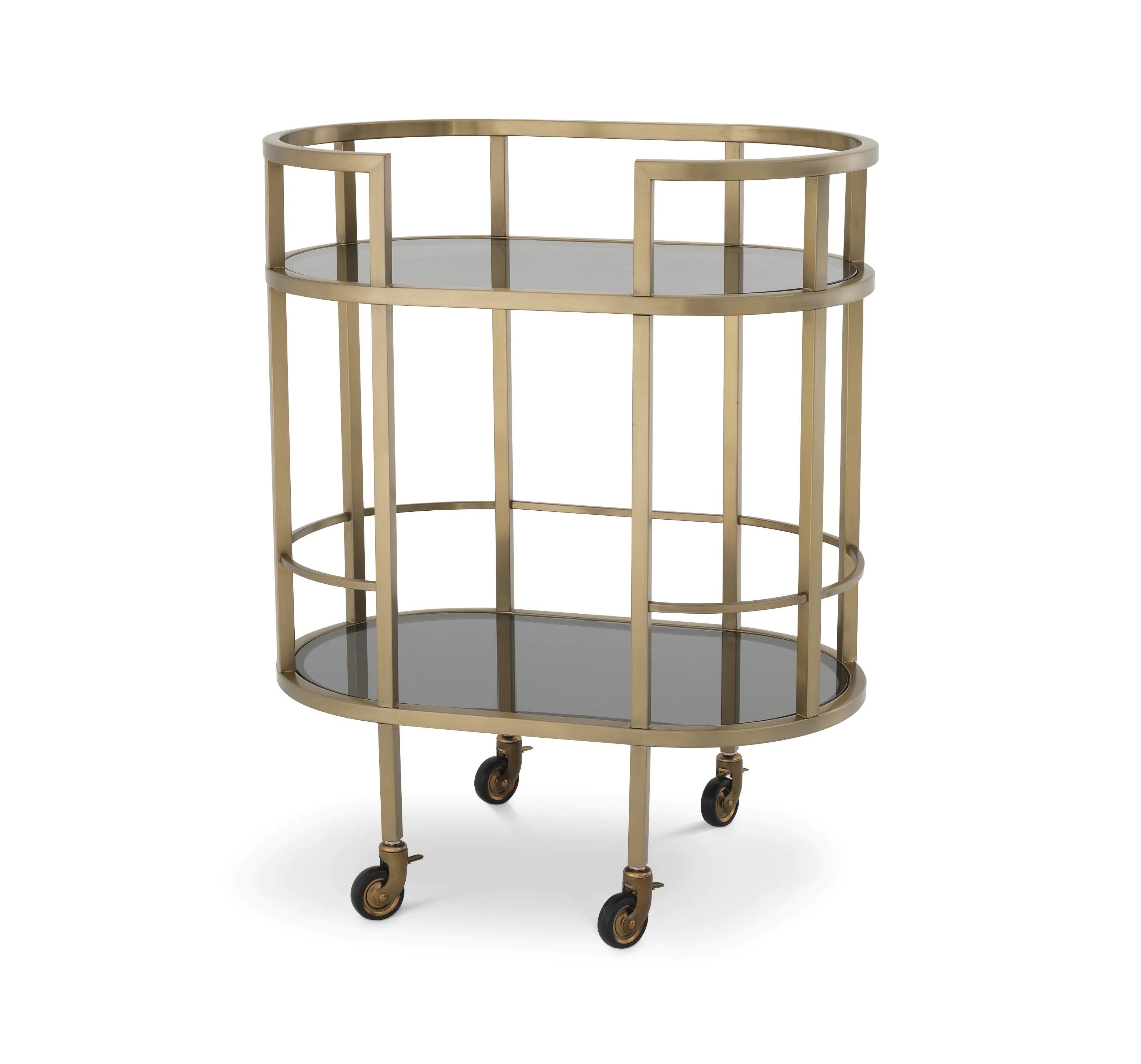 Wózek barowy TOWNHOUSE mosiężny Eichholtz Eye on Design