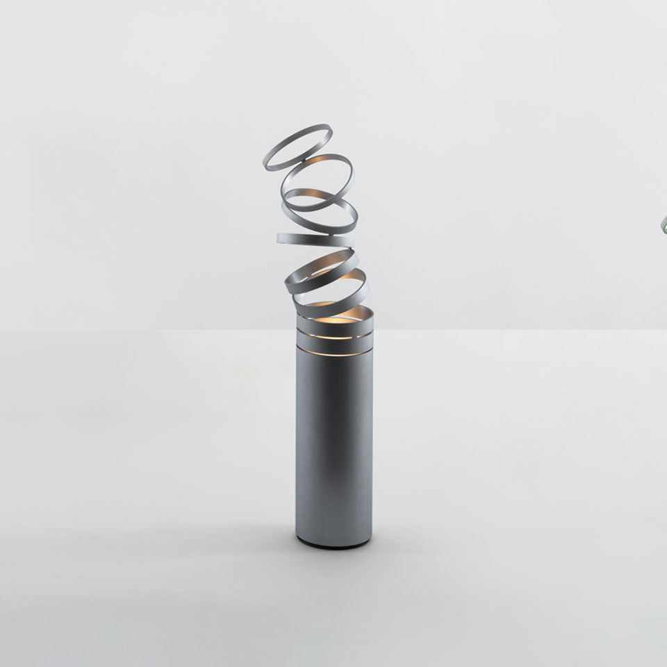 Stolná lampa DECOMPOSE tmavosivá