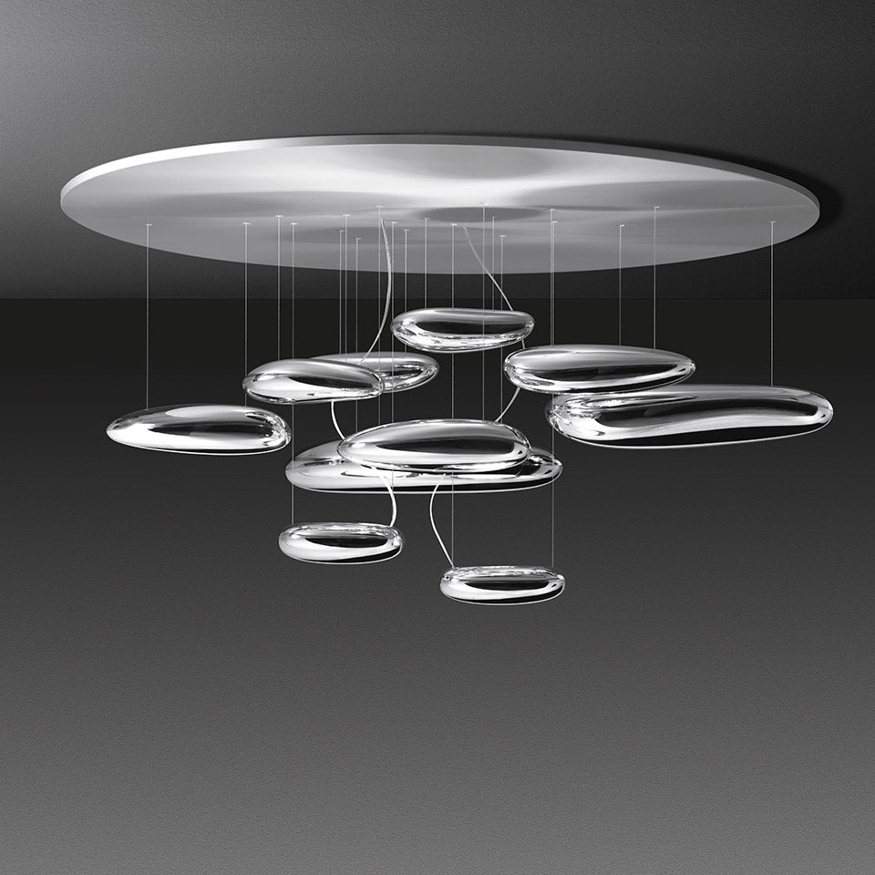 Stropná lampa MERCURY chróm