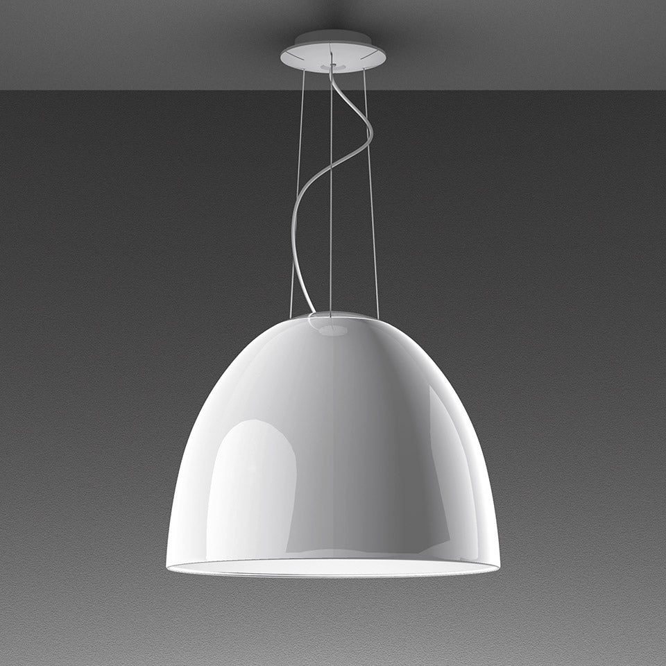 Závesná lampa NUR GLOSS biela