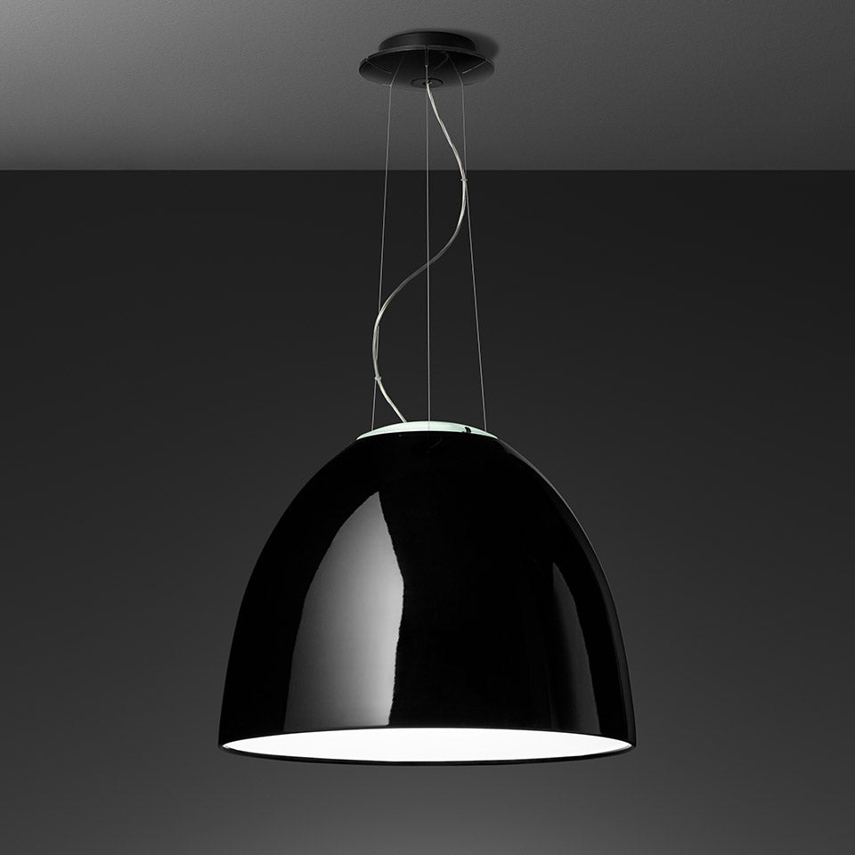 Závesná lampa NUR GLOSS čierna