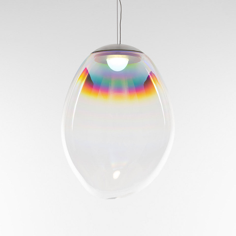 Závesná lampa STELLAR NEBULA opalizované sklo fúkané