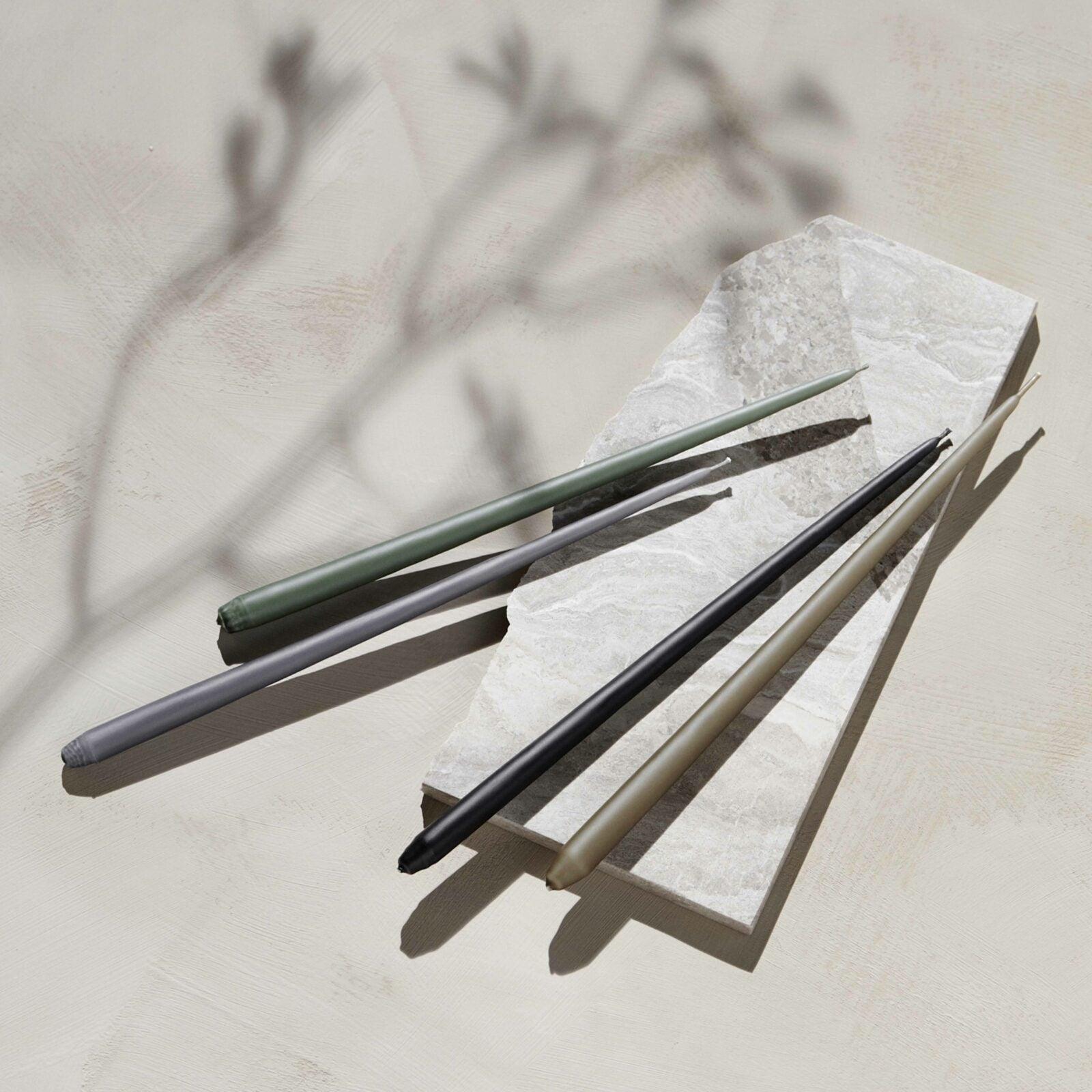 Zestaw 6 świeczek STOFF NAGEL ciemnoszary Stoff Nagel Eye on Design