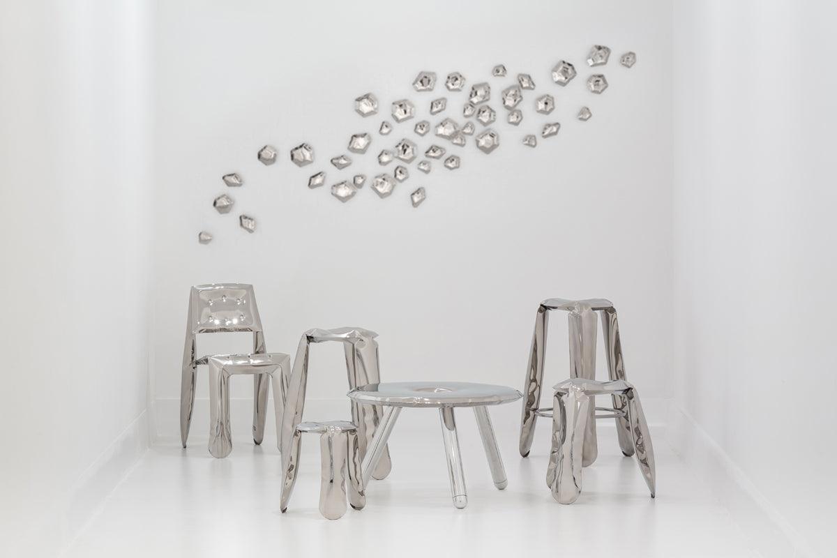 Zestaw dekoracyjnych wieszaków KAMYKI gradient szmaragd Zieta Studio Eye on Design