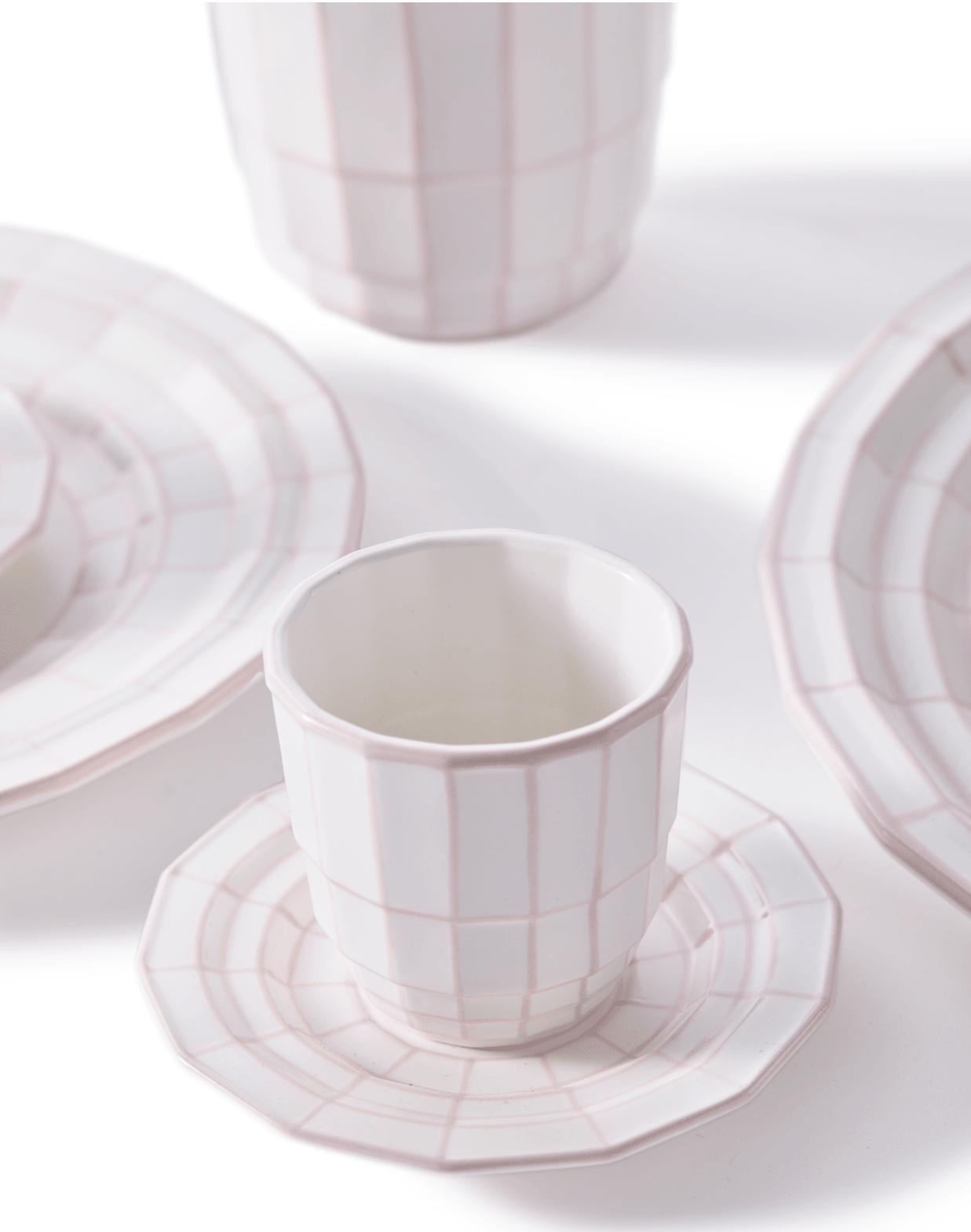 Zestaw filiżanek do espresso DIGI różowy Pols Potten Eye on Design