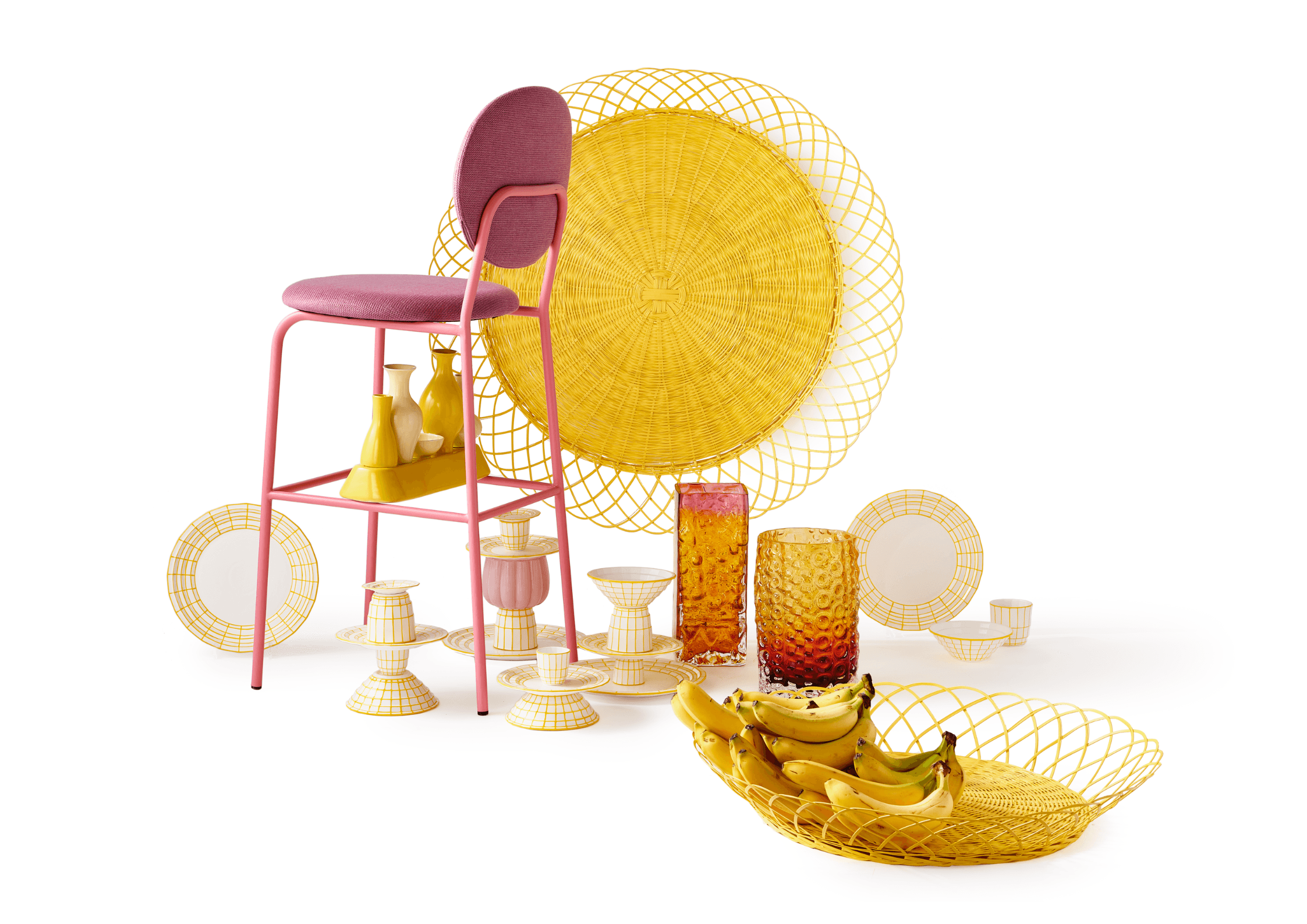 Zestaw filiżanek do espresso DIGI żółty Pols Potten Eye on Design