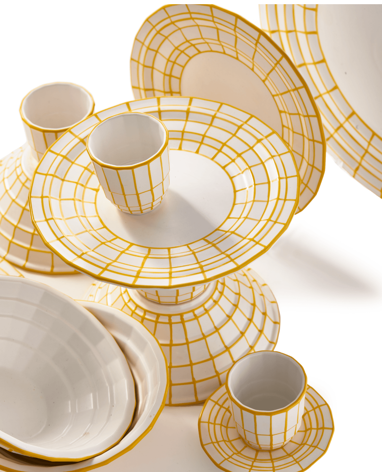 Zestaw filiżanek do espresso DIGI żółty Pols Potten Eye on Design