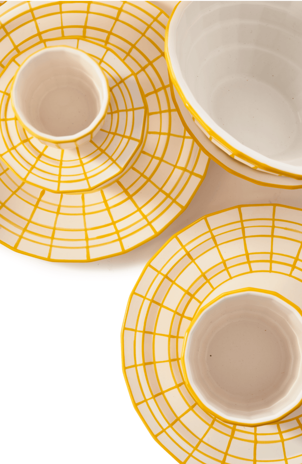 Zestaw filiżanek do espresso DIGI żółty Pols Potten Eye on Design