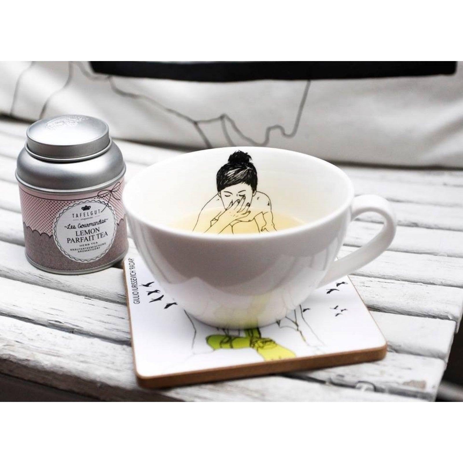 Zestaw filiżanek UNDRESSED biała porcelana Pols Potten Eye on Design