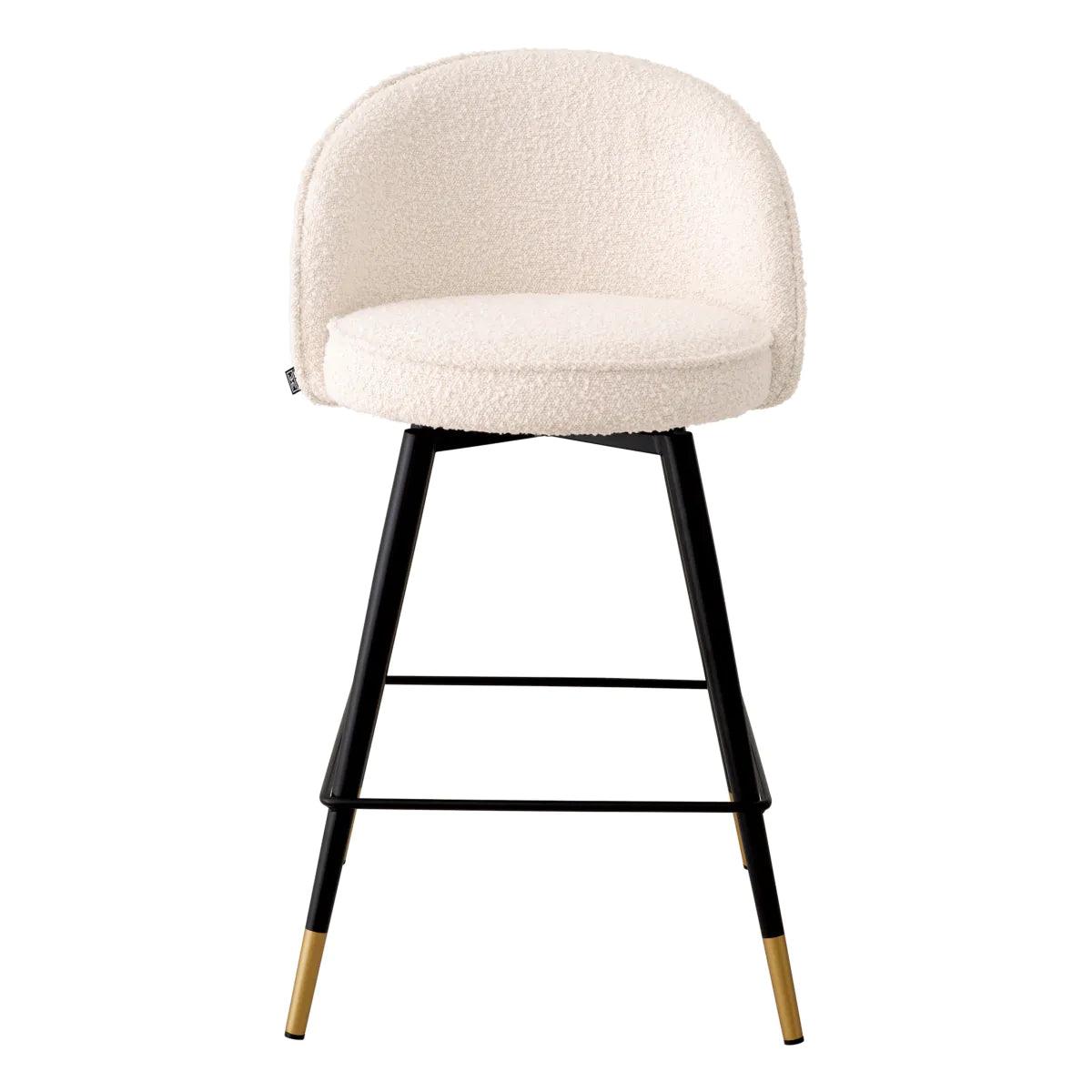 Zestaw hokerów w tkaninie boucle COOPER kremowy Eichholtz Eye on Design