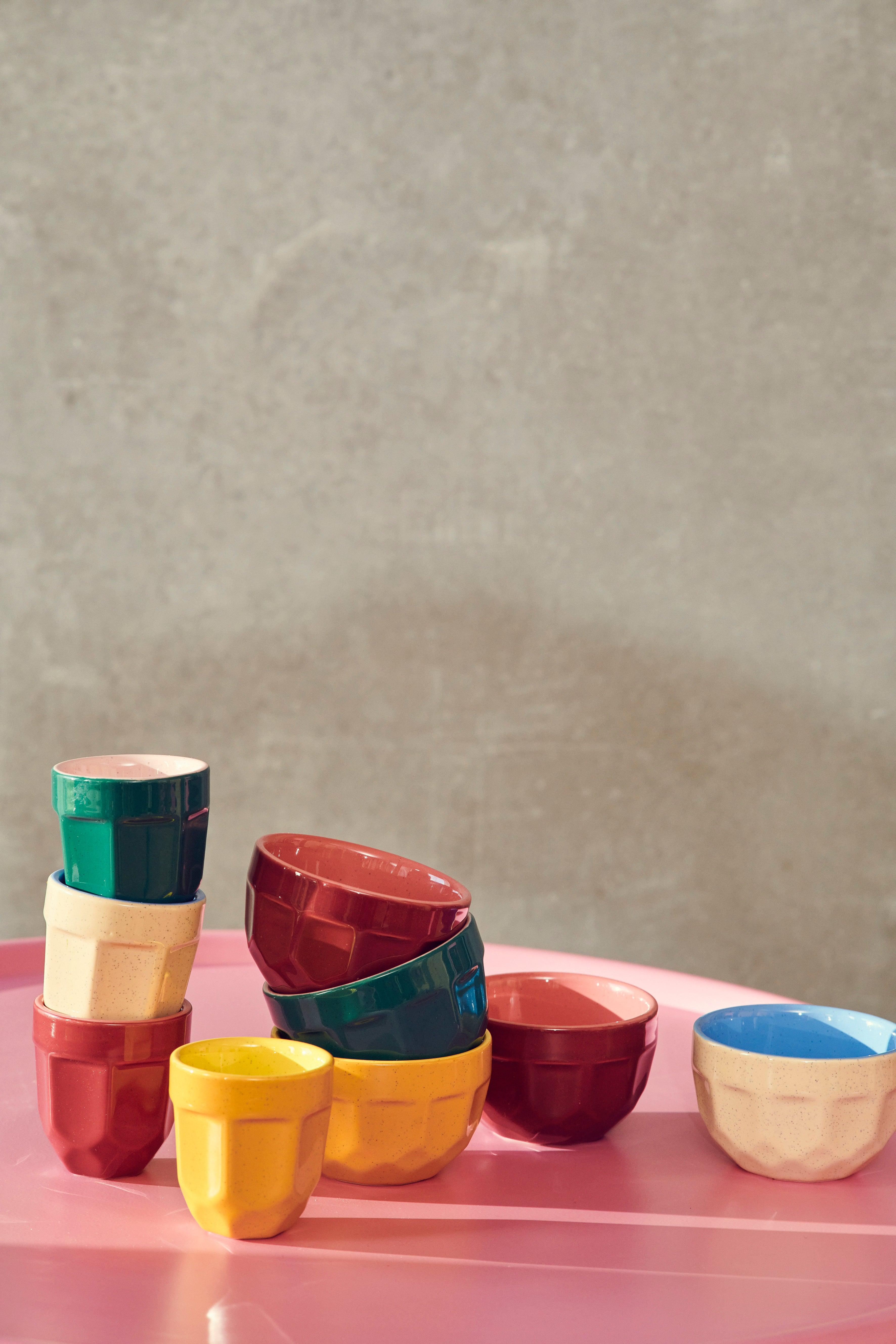 Zestaw kubków ESPRESSO kolorowy Pols Potten Eye on Design