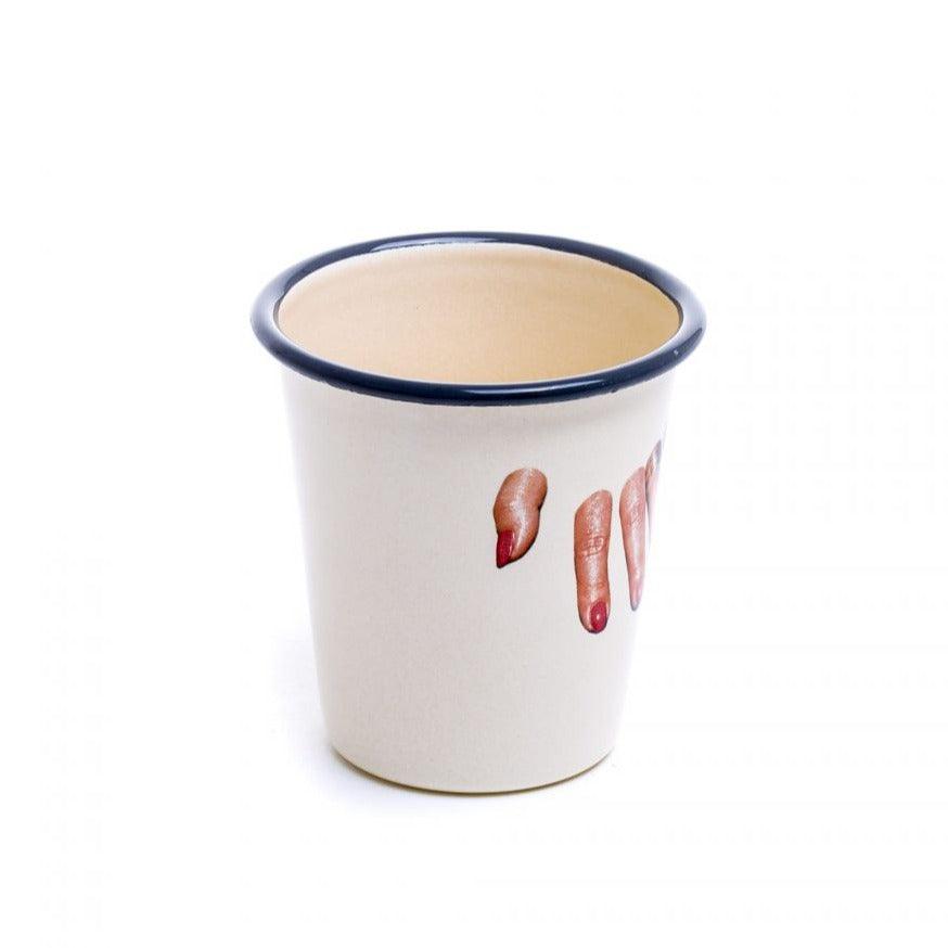 Zestaw kubków TOILETPAPER emaliowanych Seletti Eye on Design