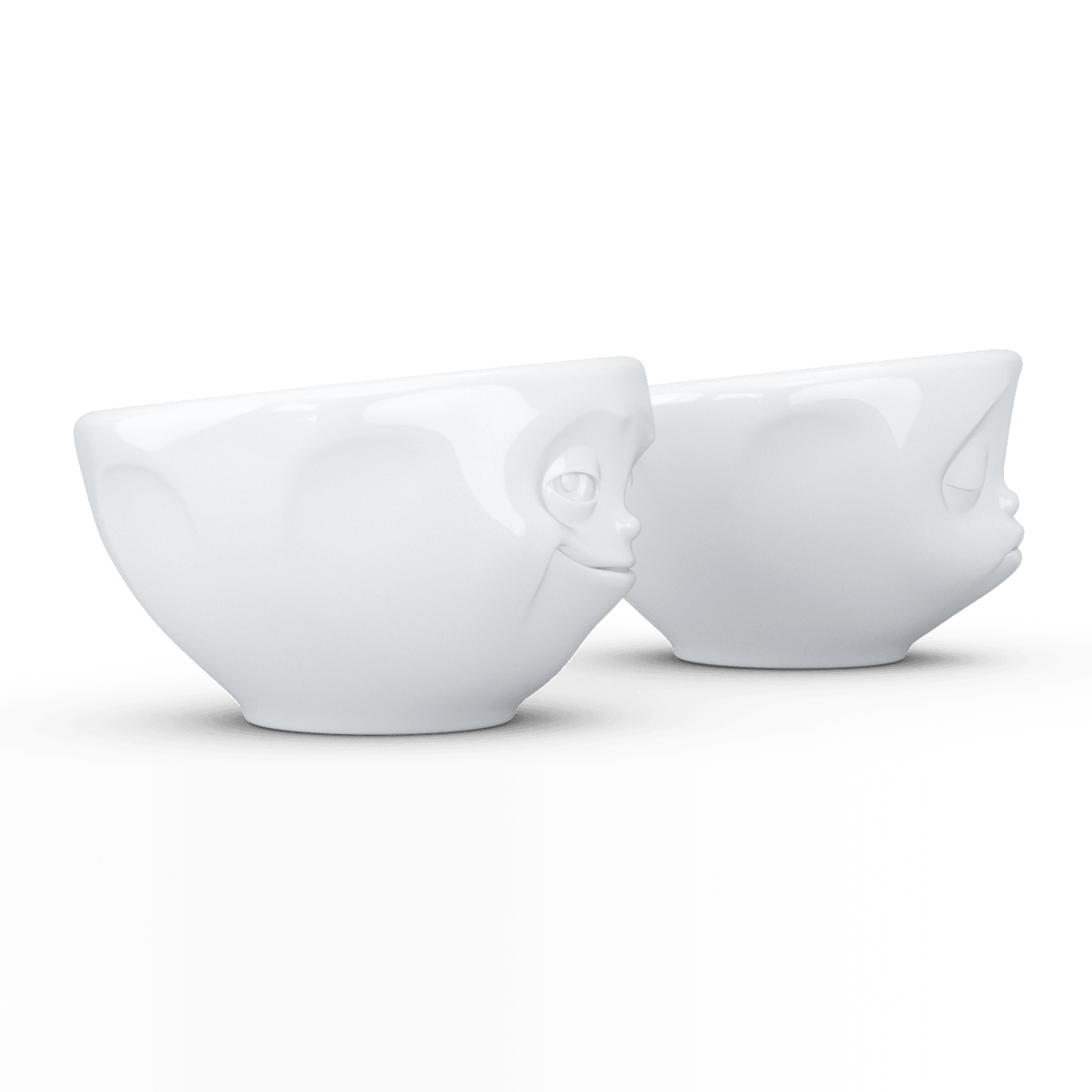 Zestaw miseczek GRINNING & KISSING biały 58products Eye on Design