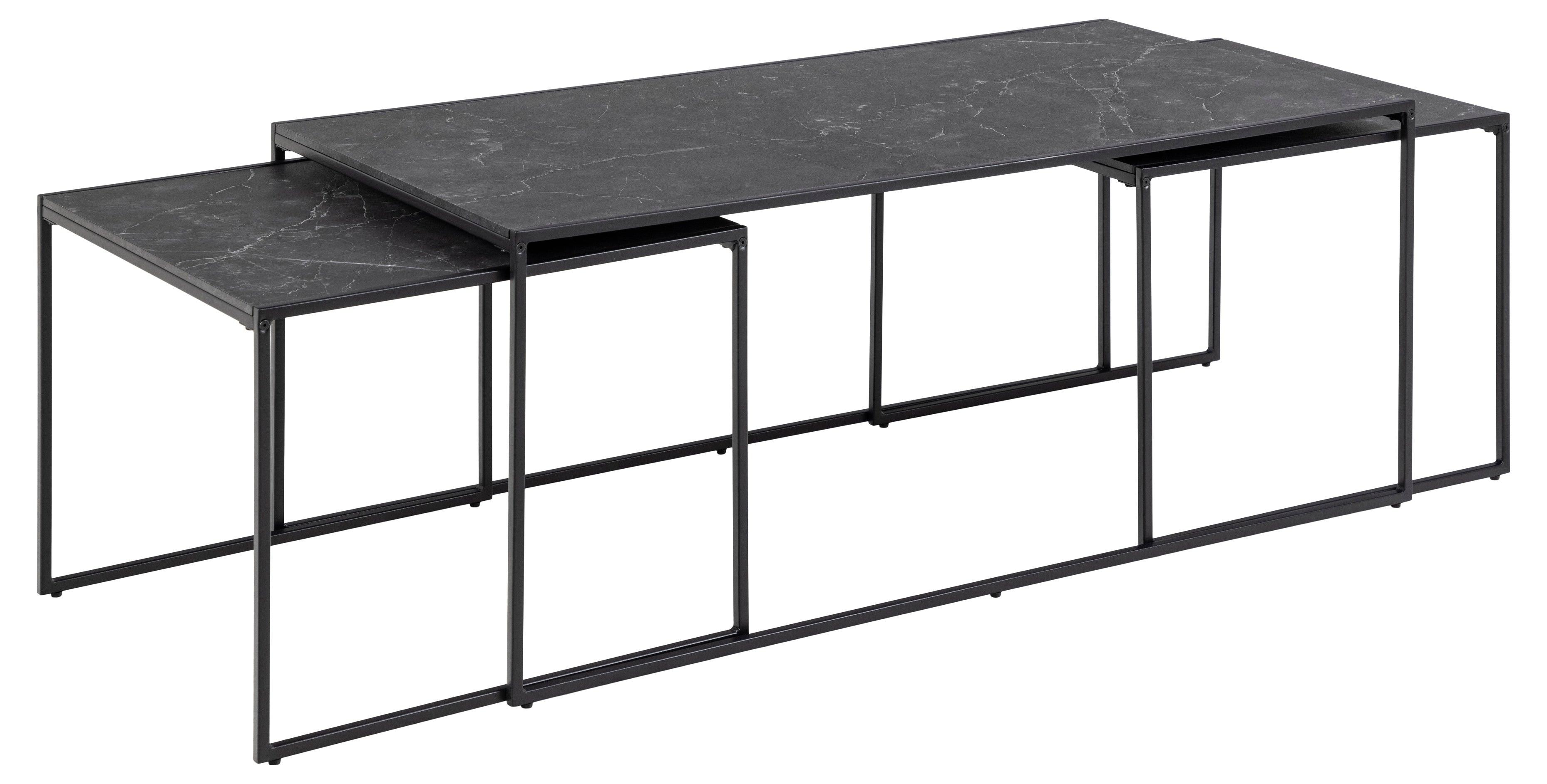 Zestaw stolików kawowych INFINITY czarny Home Essentials Eye on Design