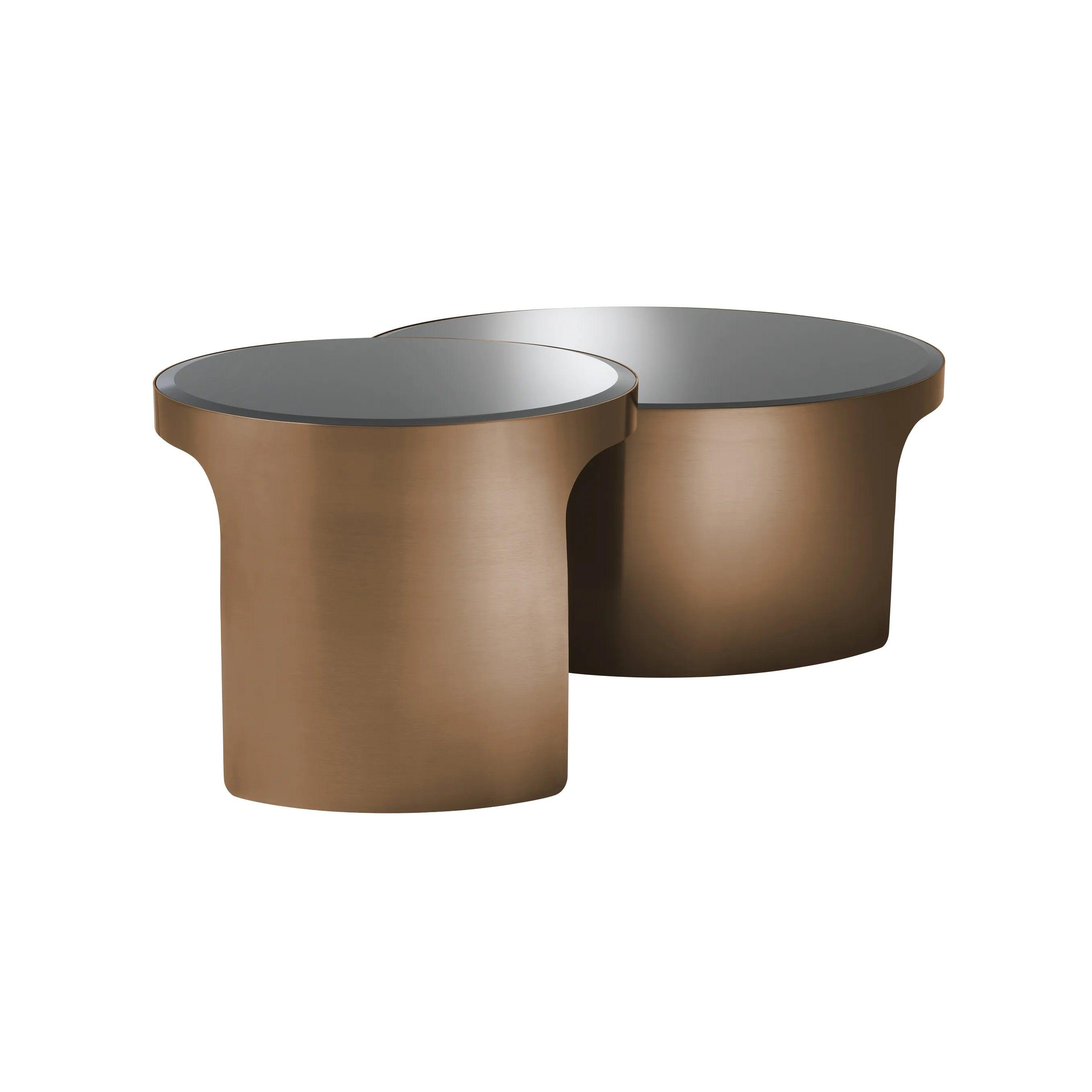 Zestaw stolików kawowych PIEMONTE miedziany Eichholtz Eye on Design