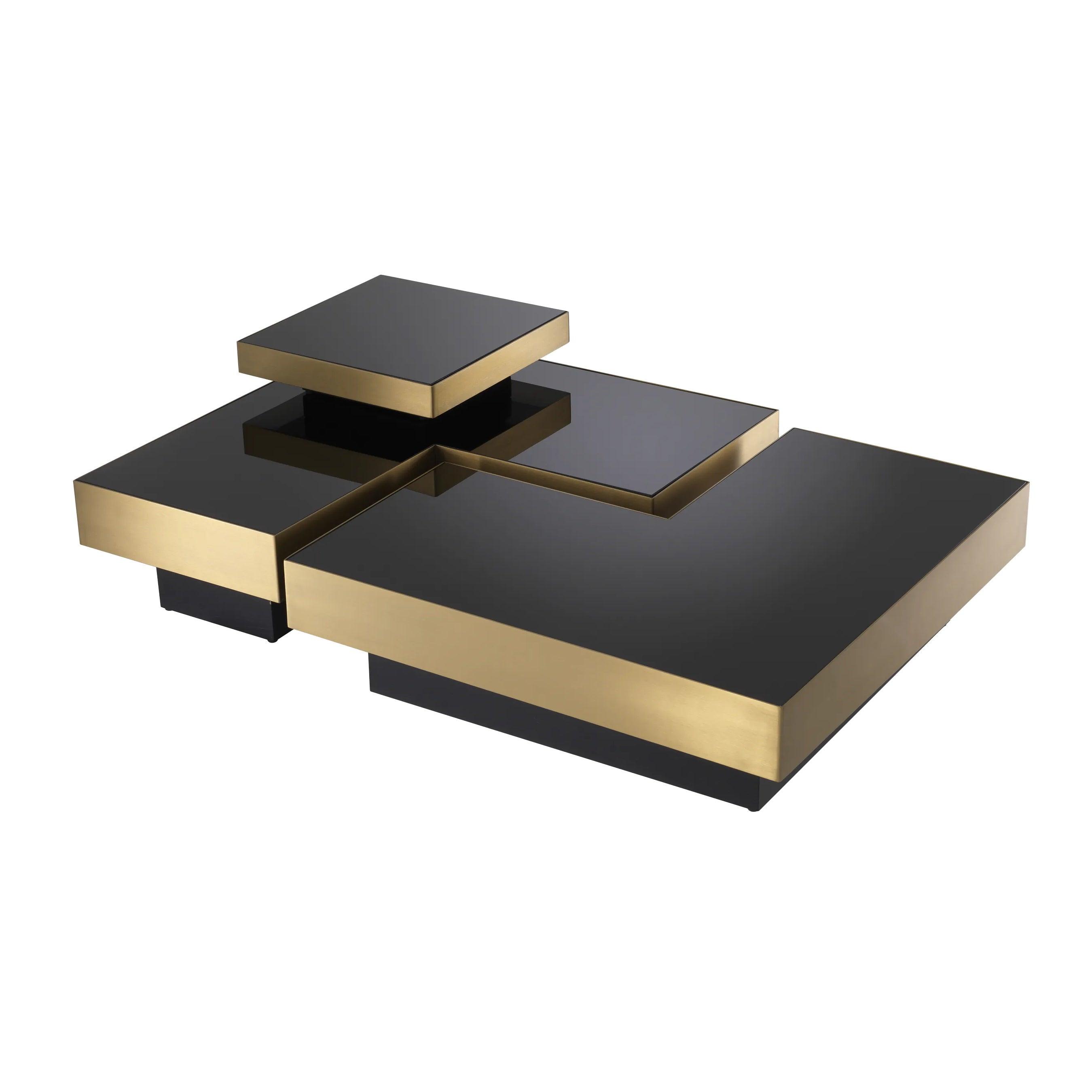 Zestaw stolików NIO mosiężny Eichholtz Eye on Design