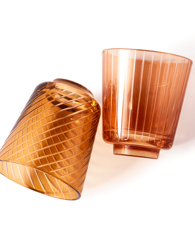 Zestaw szklanek LIBRARY TUMBLERY brązowy Pols Potten Eye on Design