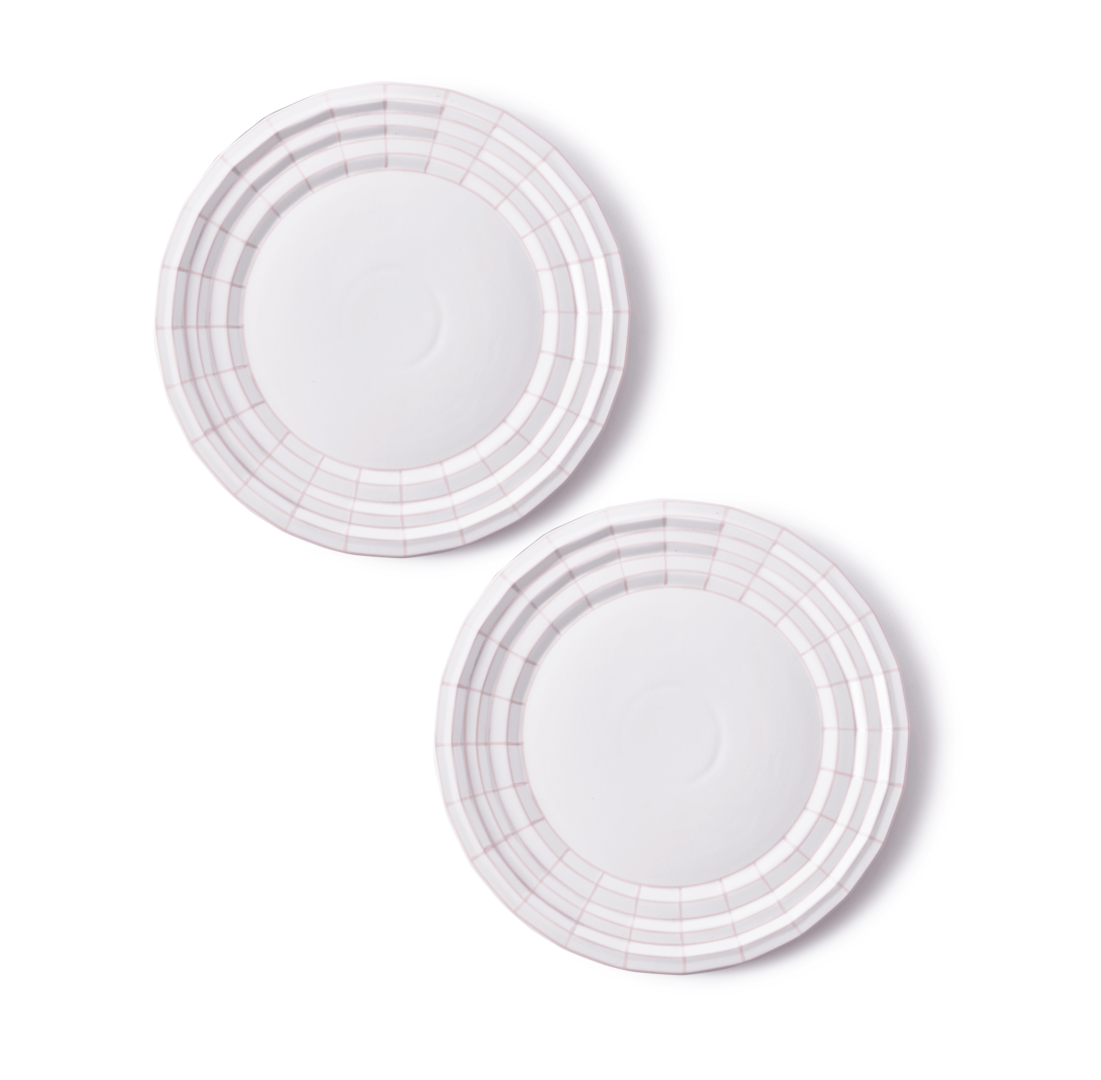 Zestaw talerzy DIGI jasnoróżowy Pols Potten Eye on Design