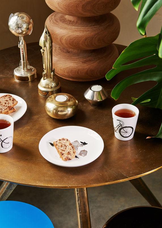 Zestaw talerzy FREEDOM BIRD biała porcelana Pols Potten Eye on Design