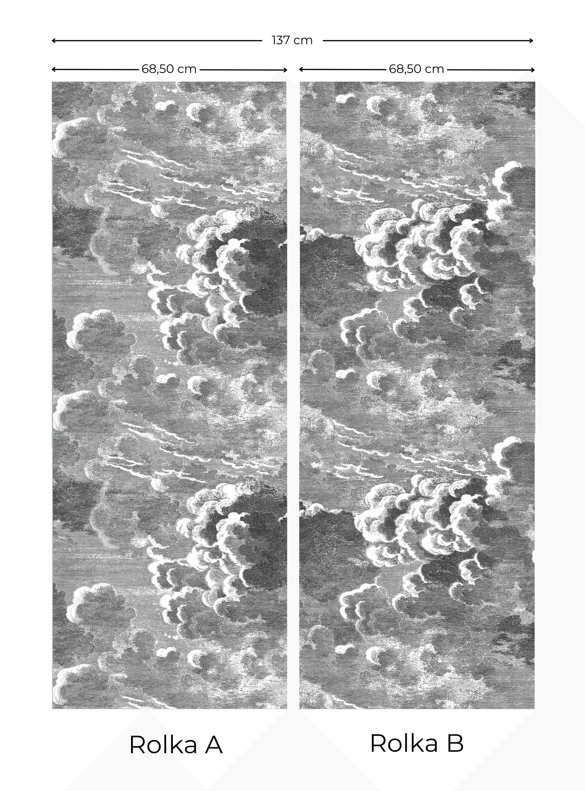 Zestaw tapet FORNASETTI - Nuvolette perłowy Cole & Son Eye on Design