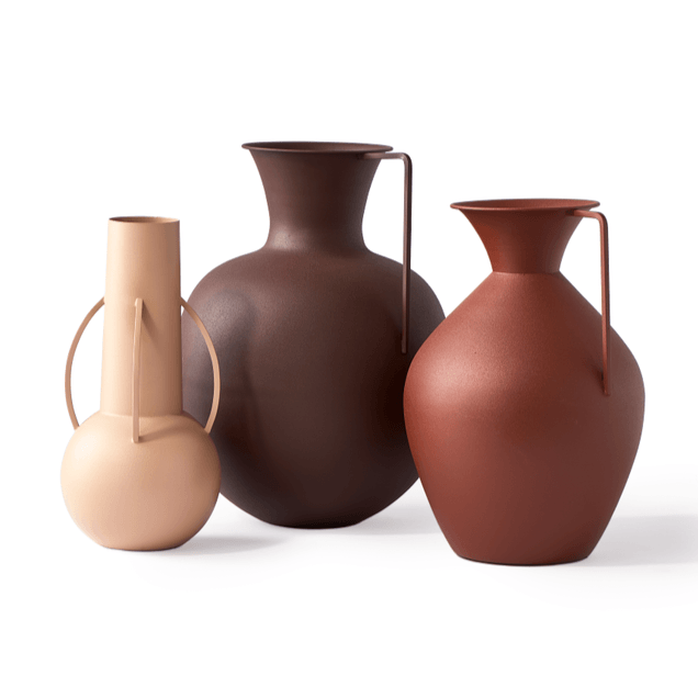 Zestaw wazonów ROMAN brązowy Pols Potten Eye on Design