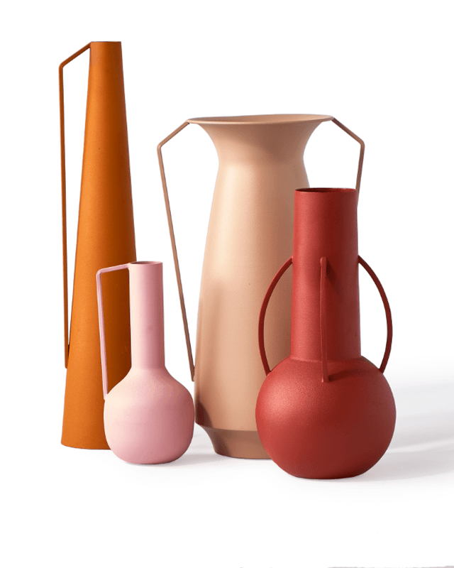 Zestaw wazonów ROMAN różowy Pols Potten Eye on Design