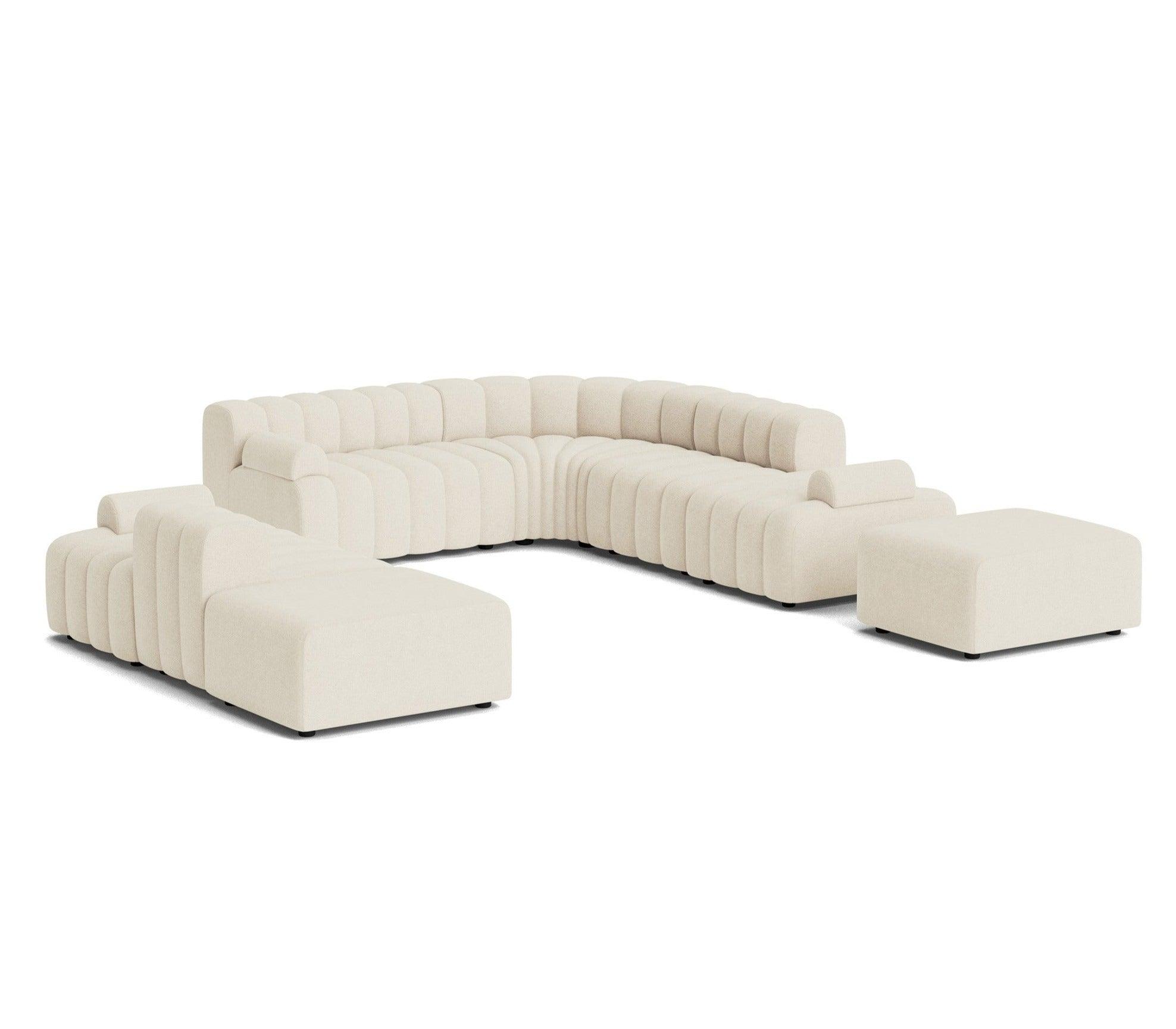 Zestaw wypoczynkowy modułowy STUDIO boucle kremowy NORR11 Eye on Design