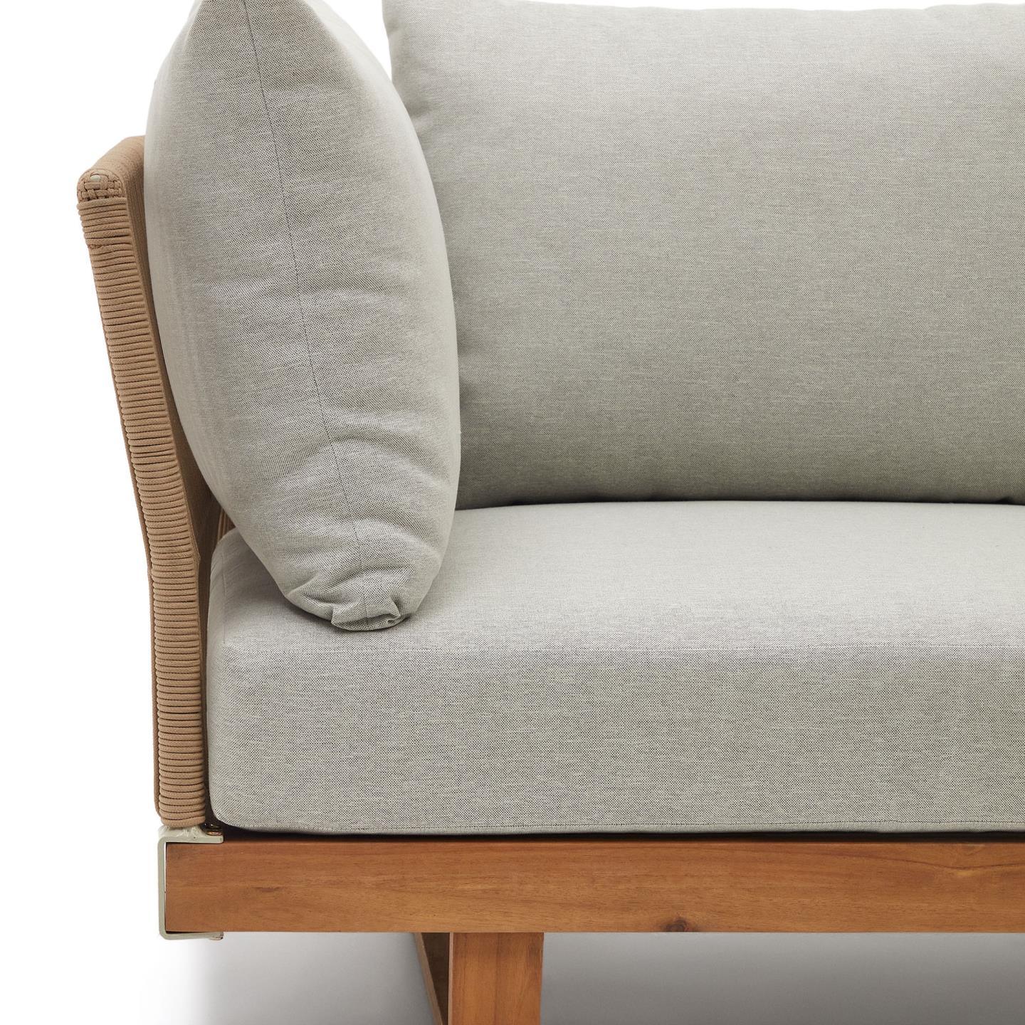 Zestaw zewnętrzny sofa i stolik kawowy RACO lite drewno akacjowe La Forma Eye on Design