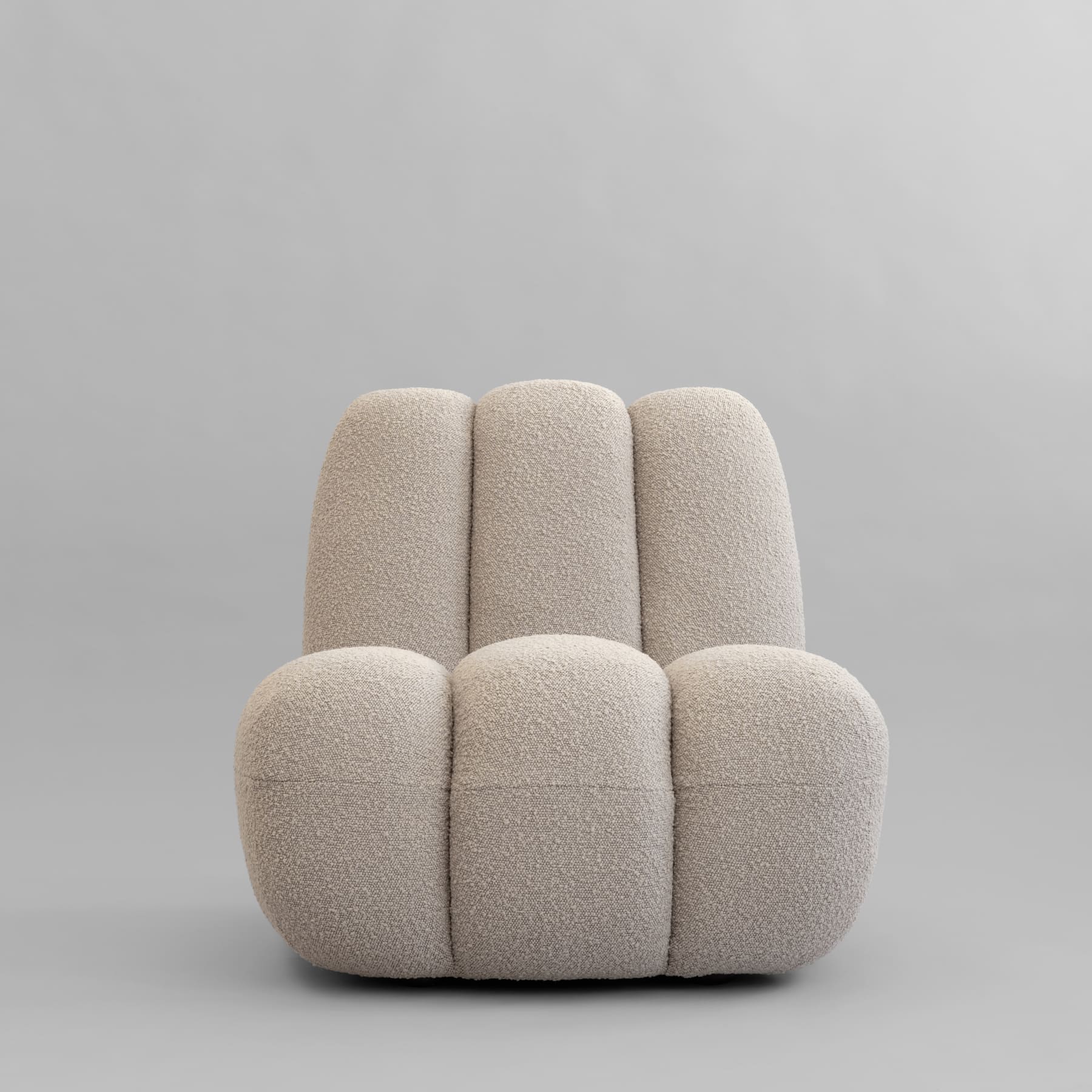 TOE armchair beige bouclé