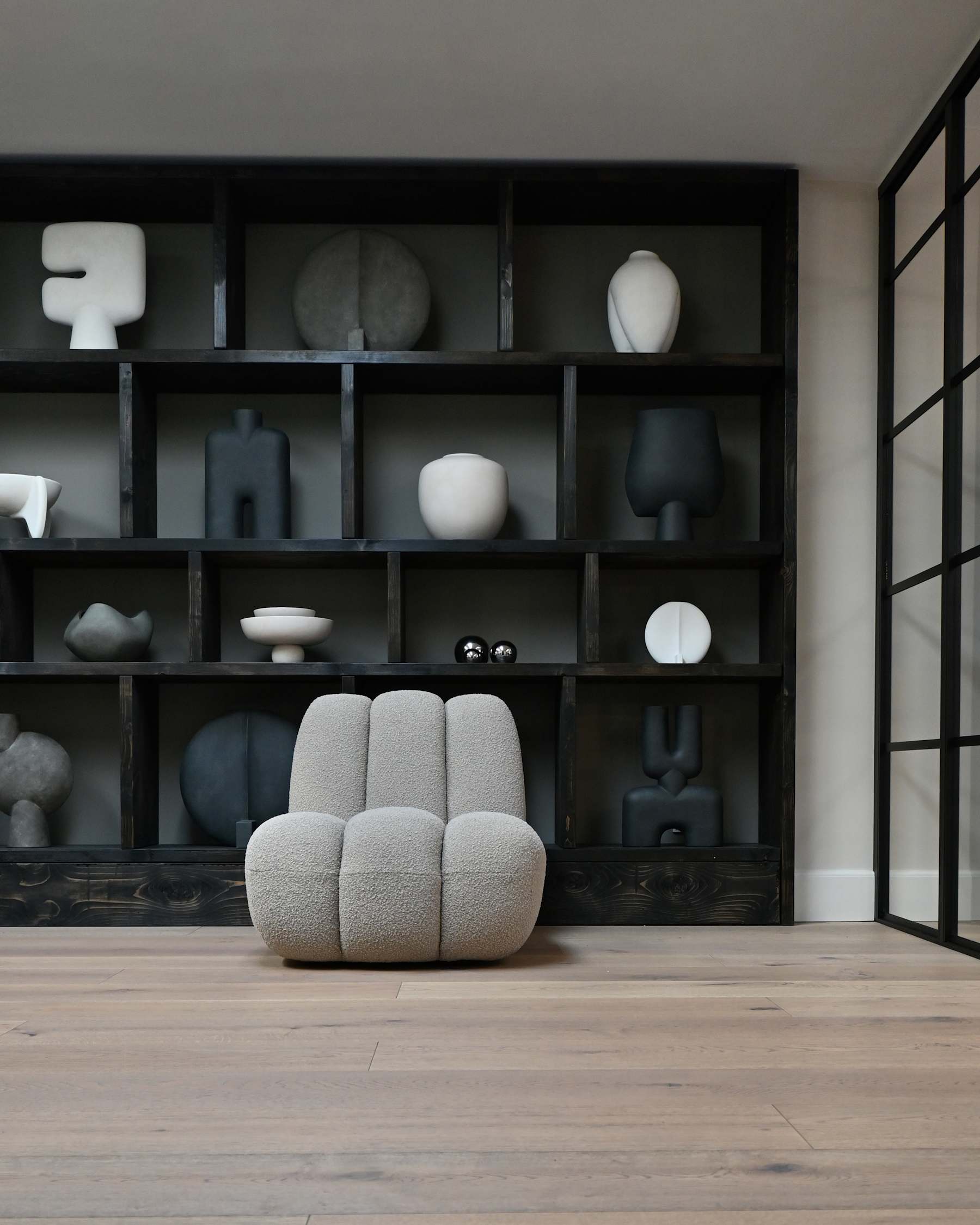 TOE armchair beige bouclé