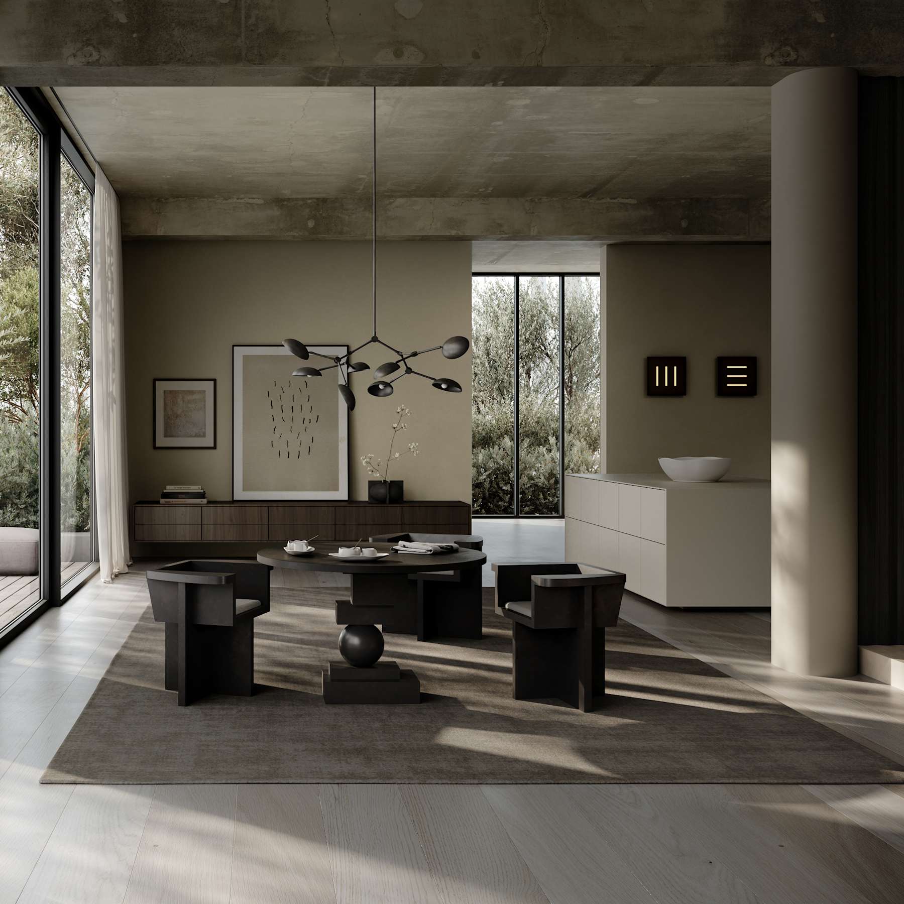 Kreslo BRUTUS kávové