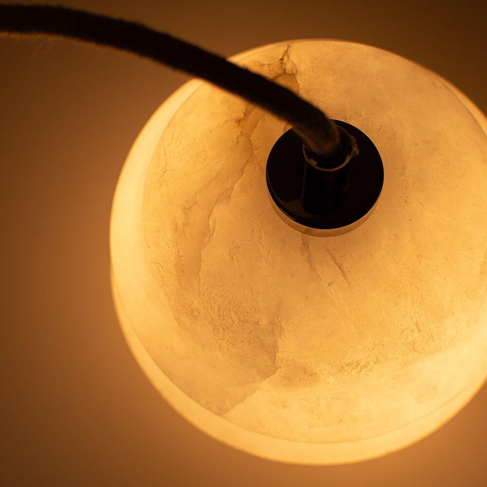 Żyrandol alabastrowy KALLIOPE nikiel Embassy Interiors Eye on Design