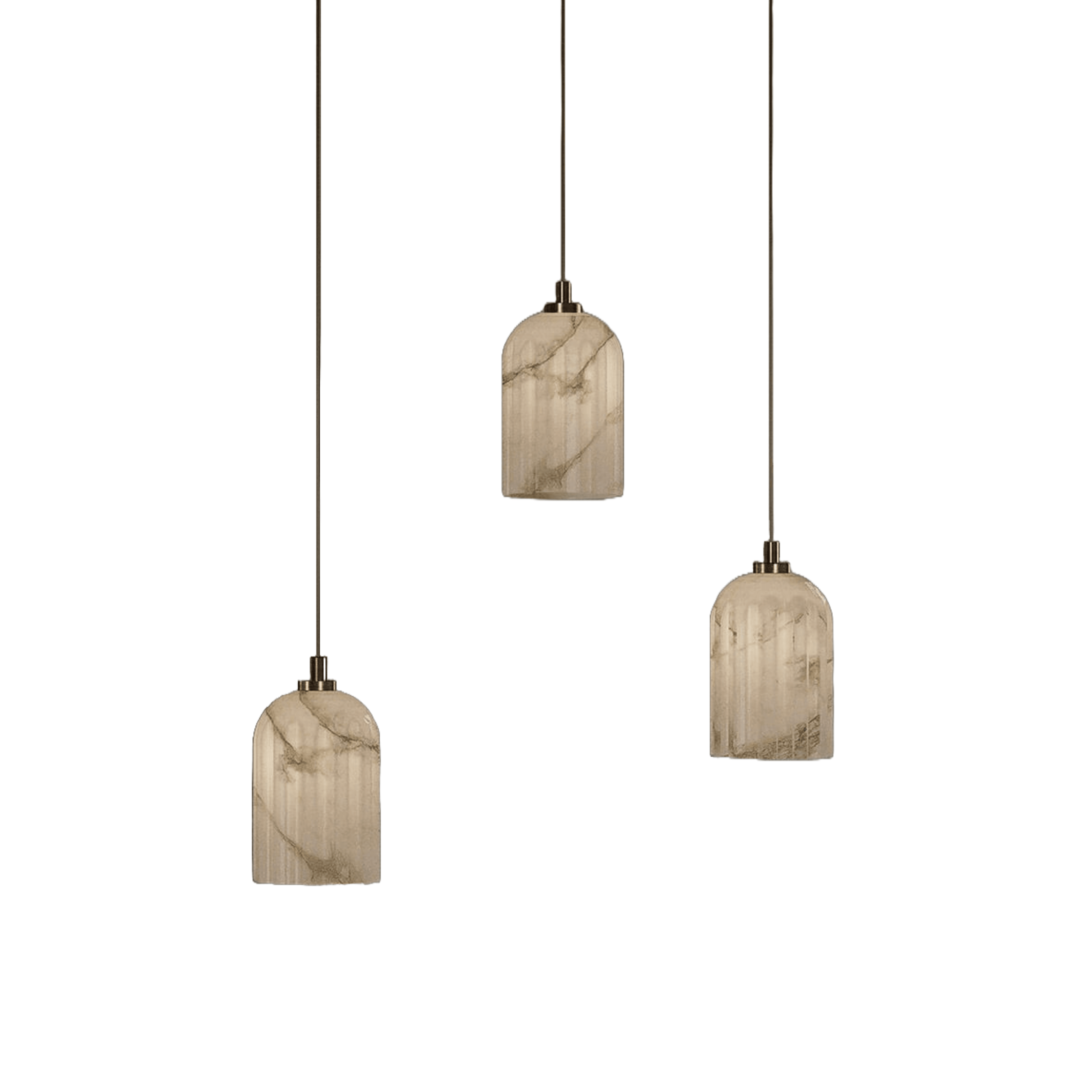 Żyrandol alabastrowy URANIA mosiężny Embassy Interiors Eye on Design