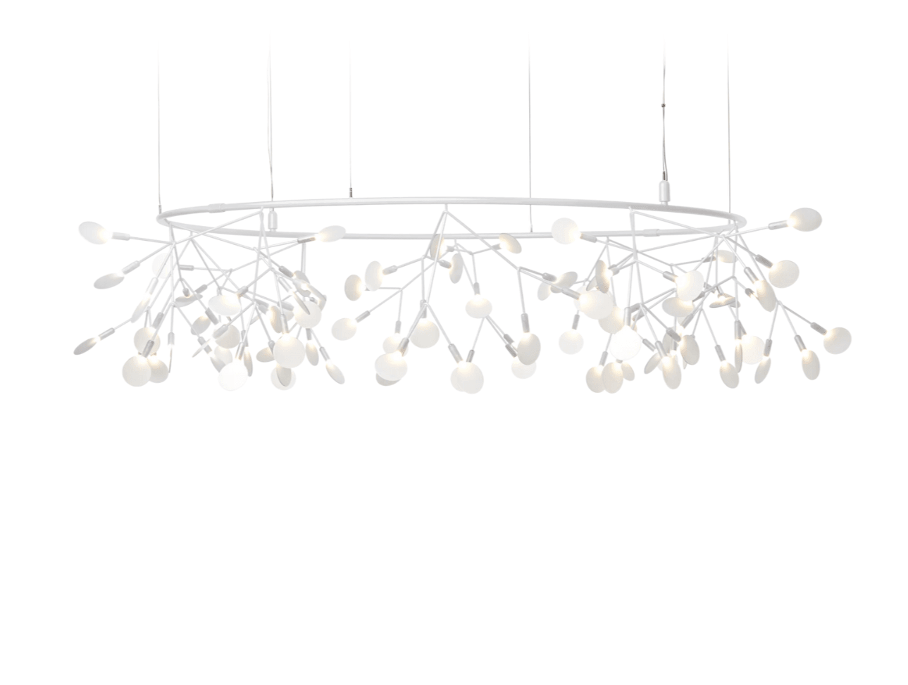 Żyrandol HERACLEUM III THE BIG O biały Moooi 160 cm Eye on Design