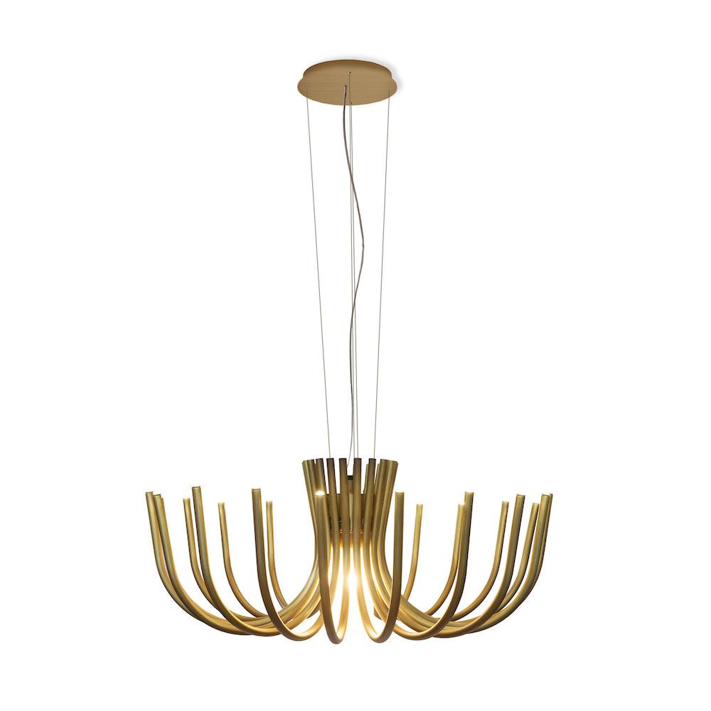 Żyrandol STARDUST satynowy brąz Contardi Eye on Design