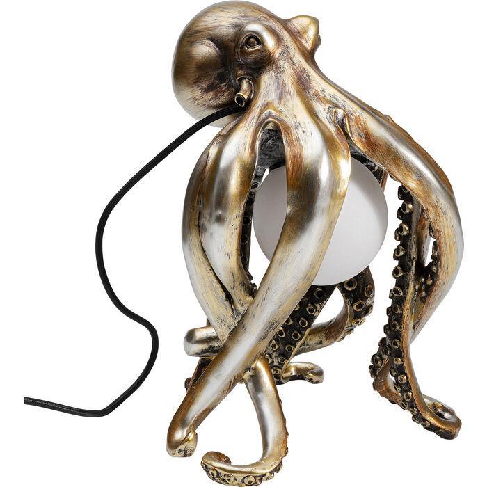 Lampa stołowa złota w kształcie ośmiornicy Kare Design Eye on Design