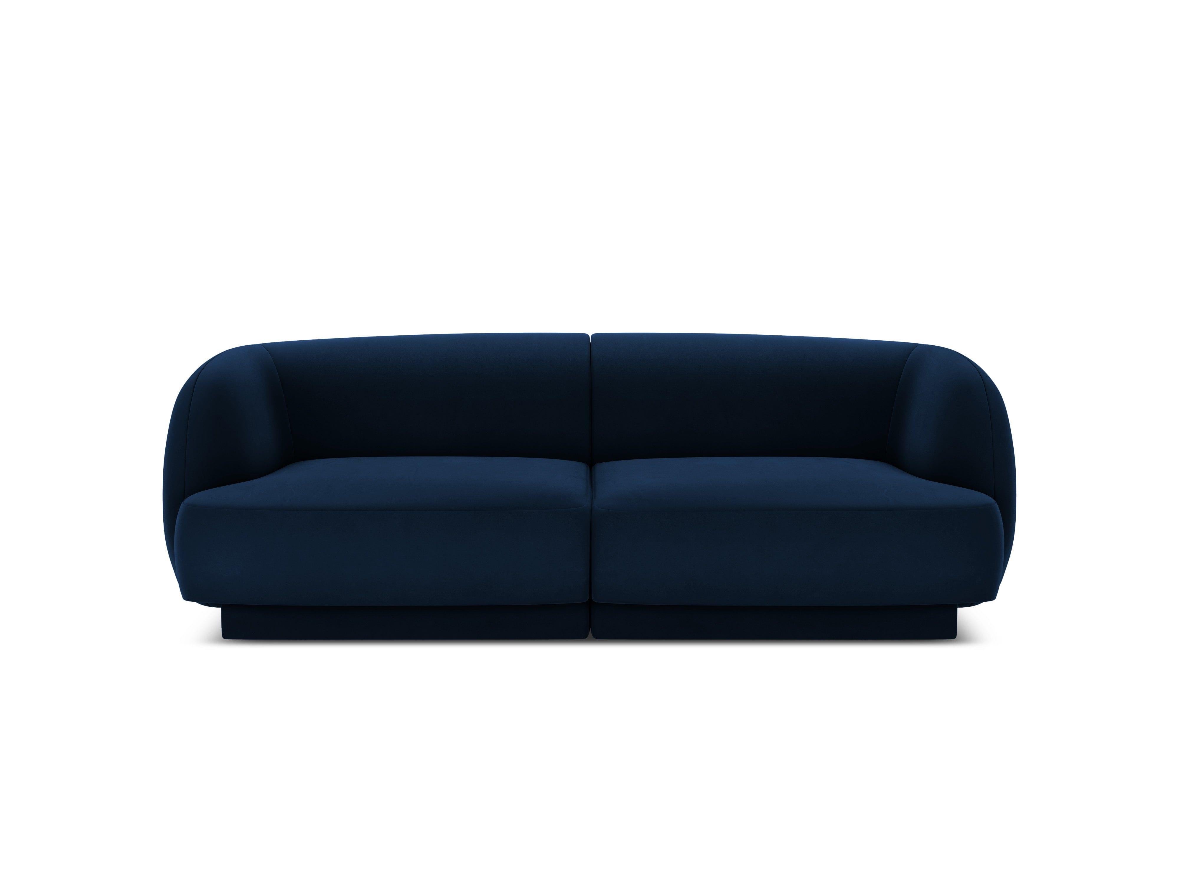 Sofa aksamitna 2-osobowa MILEY granat królewski Micadoni Eye on Design