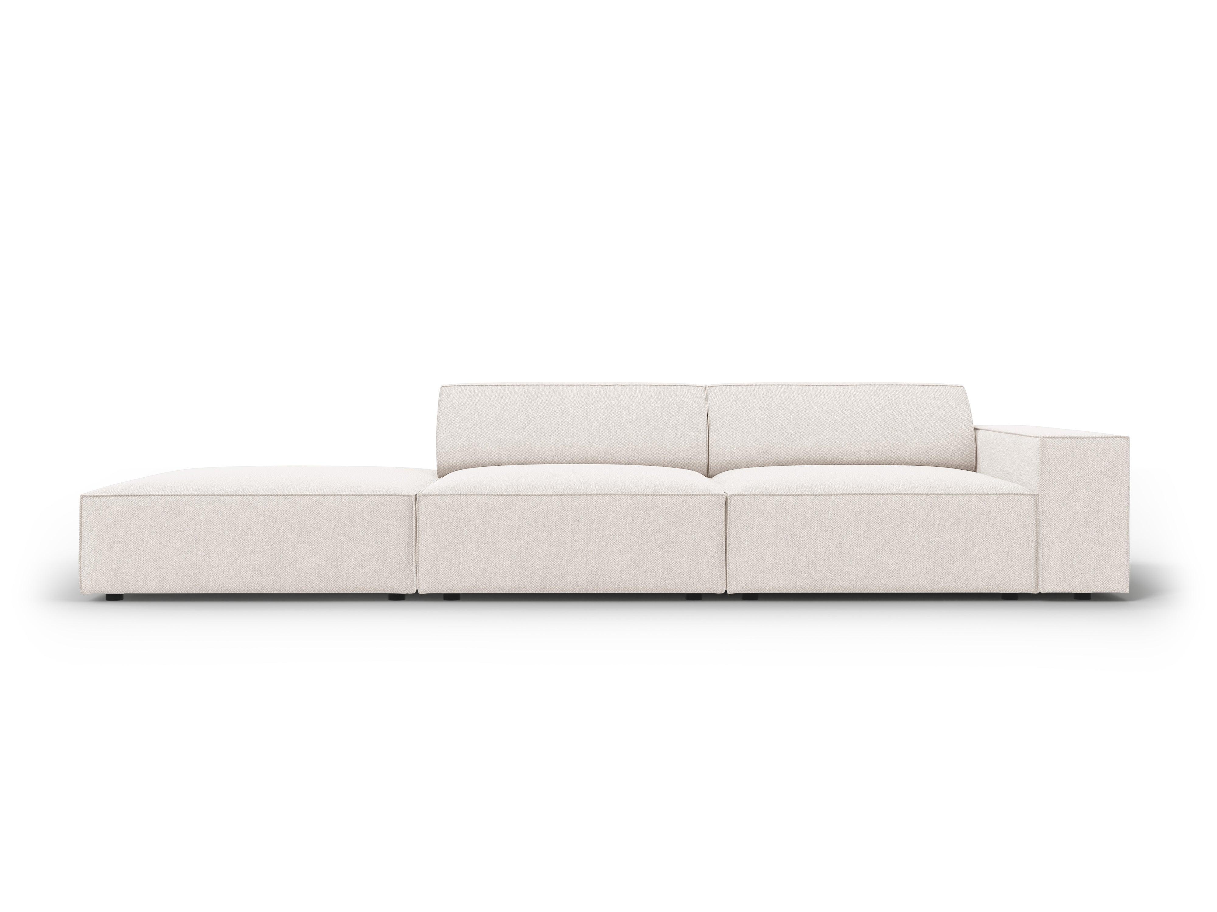Sofa lewostronna 3-osobowa JODIE jasnobeżowy Micadoni Eye on Design