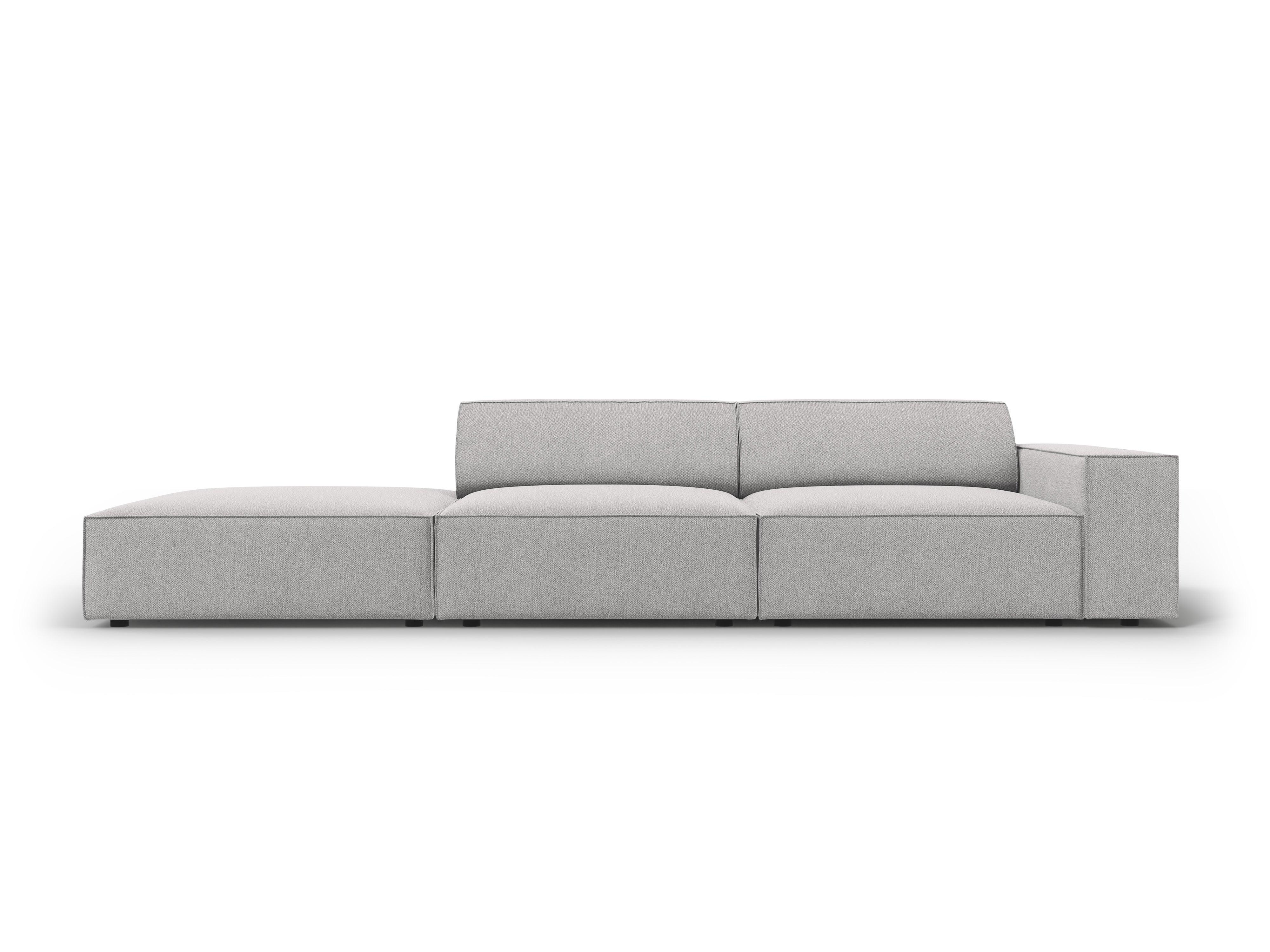 Sofa lewostronna 3-osobowa JODIE jasnoszary Micadoni Eye on Design