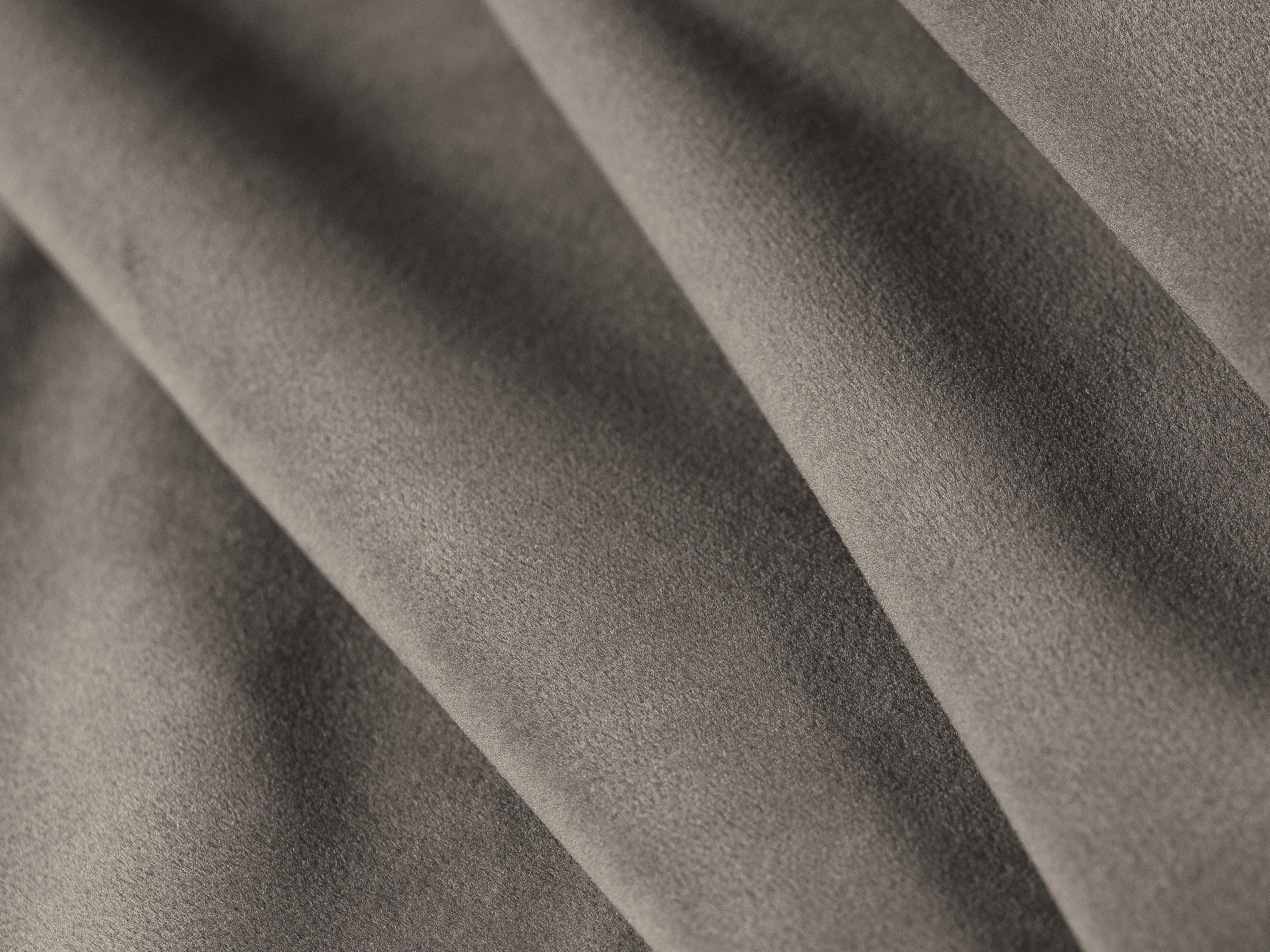 Sofa aksamitna prawostronna 3-osobowa JODIE jasnoszary Micadoni Eye on Design